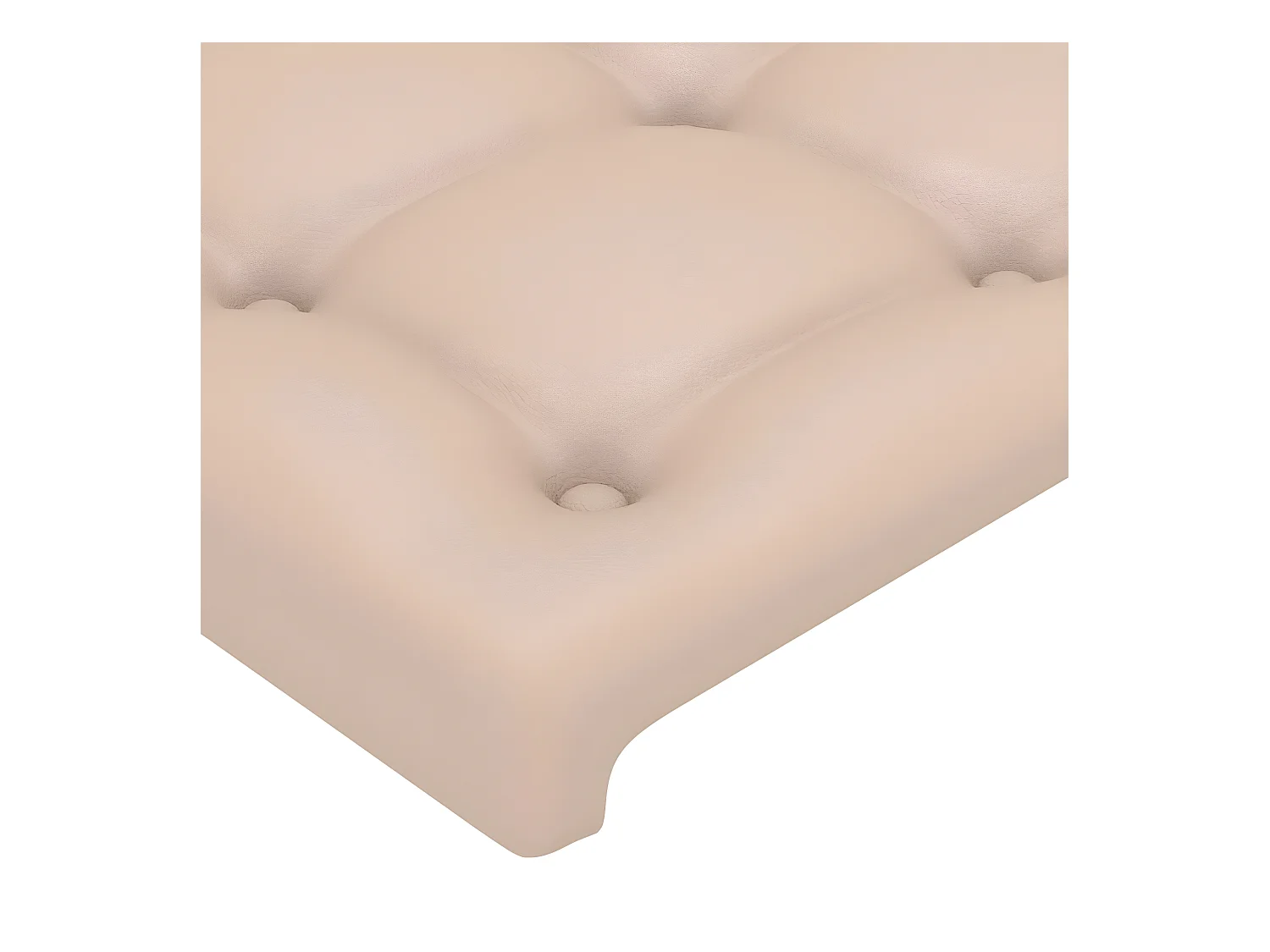 Tête de lit avec oreilles Cappuccino 183x23x78/88 cm Similicuir