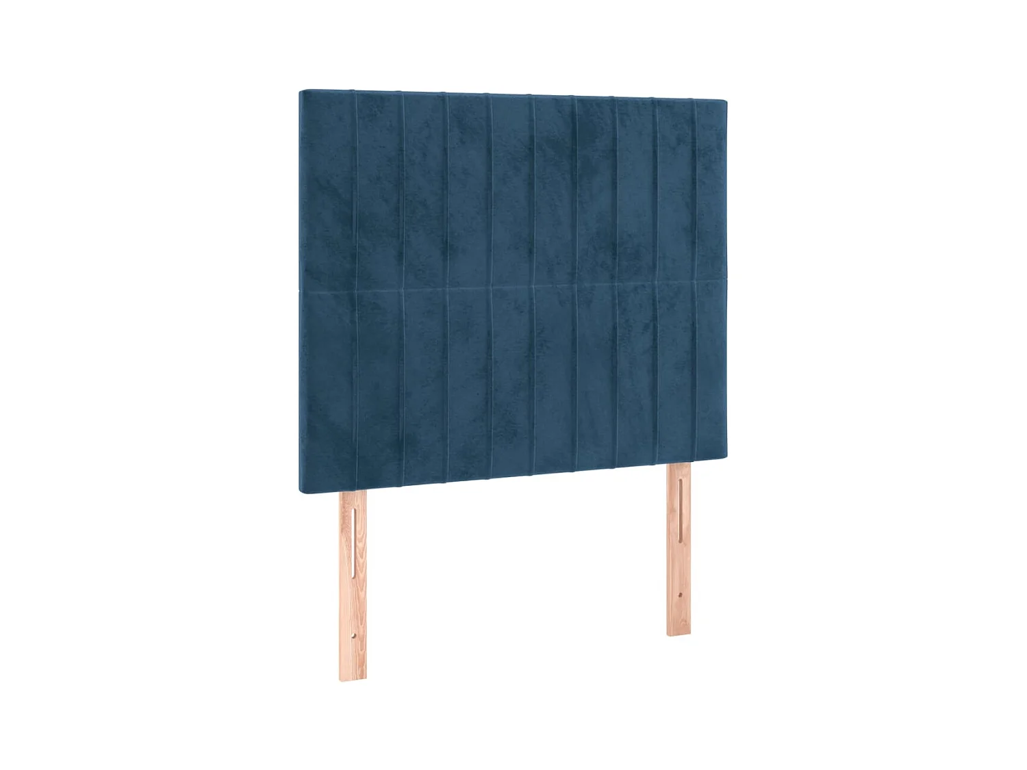 Tête de lit à LED Bleu foncé 100x5x118/128 cm Velours