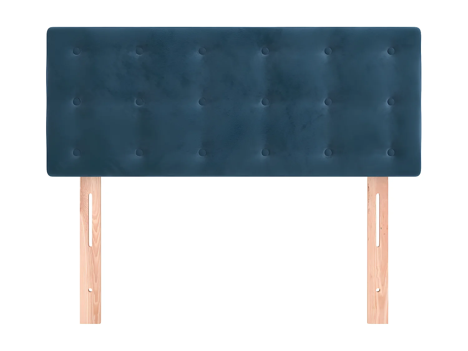 Tête de lit Bleu foncé 100x5x78/88 cm Velours