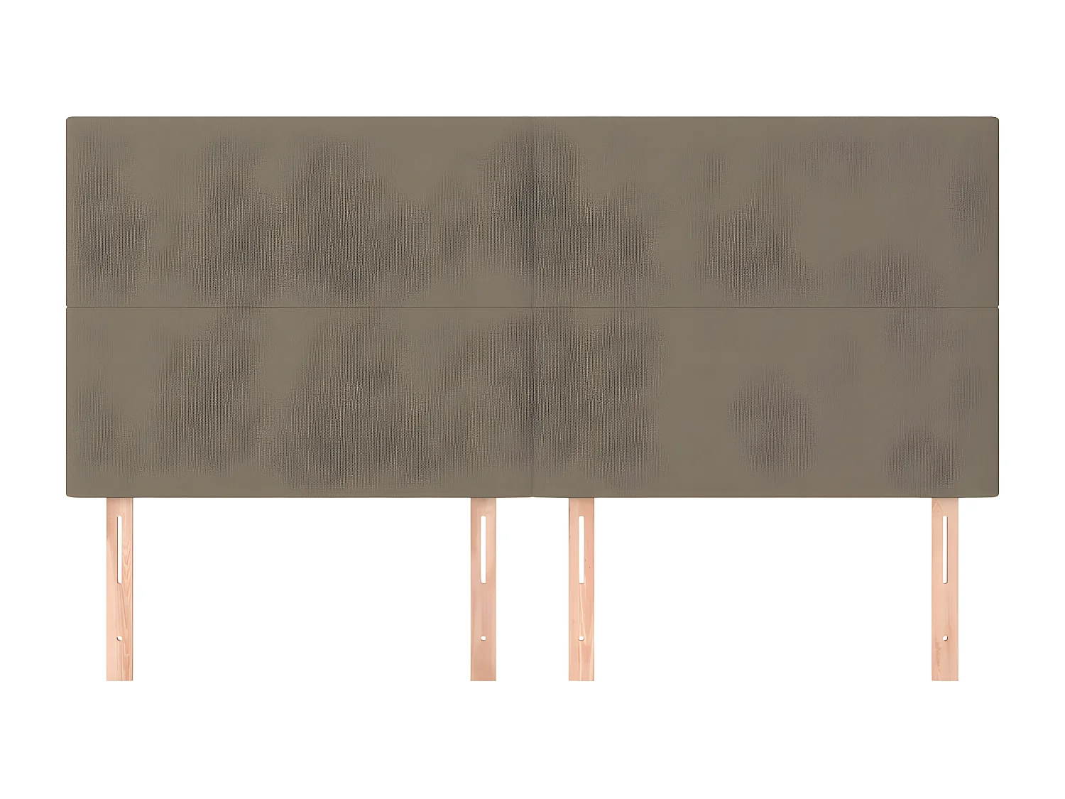 Têtes de lit 4 pièces Taupe 80x5x78/88 cm Tissu