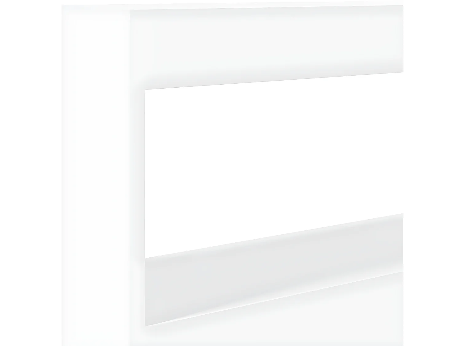 Armoire tête de lit avec LED blanc 100x17x102 cm