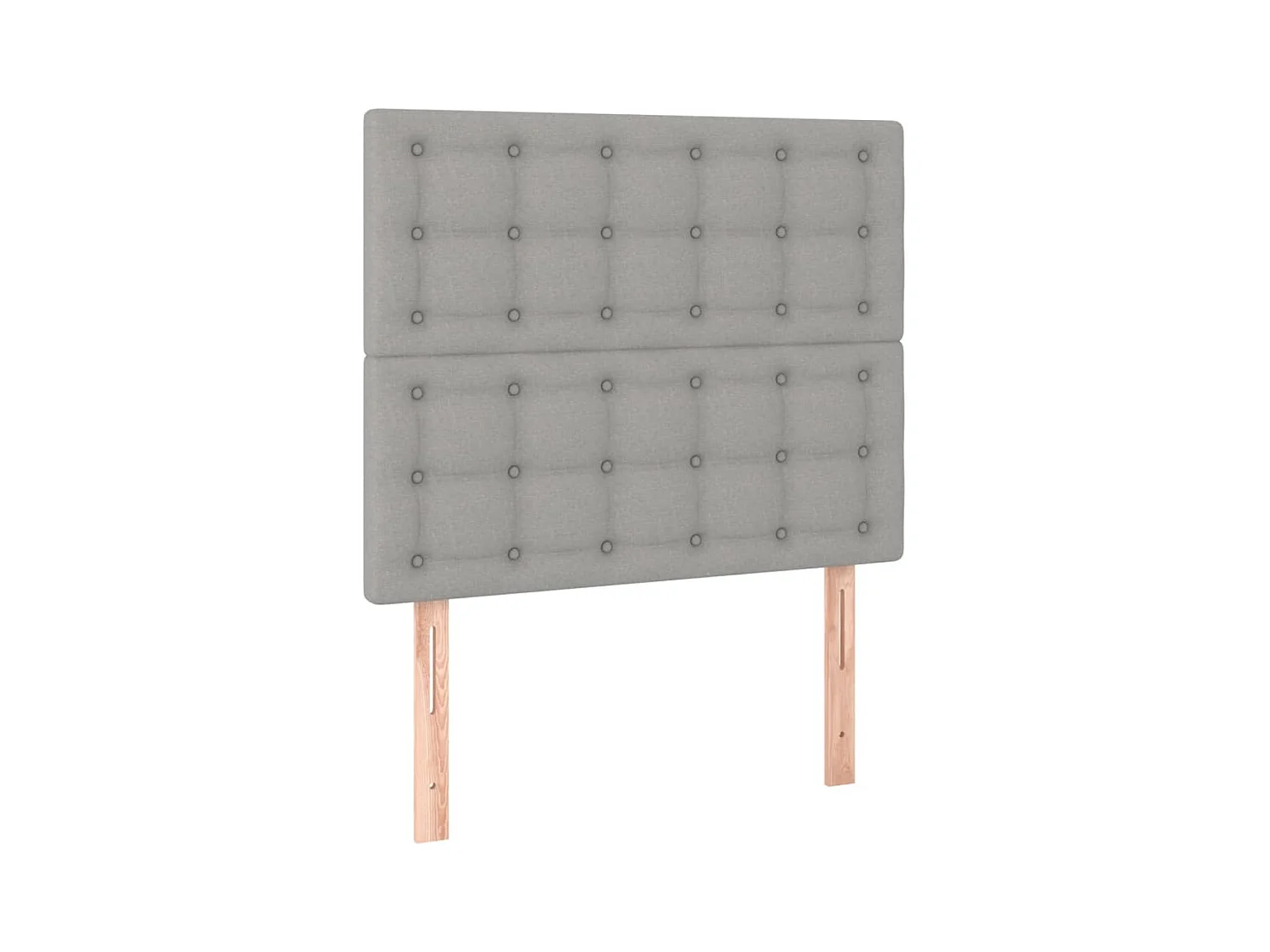 Tête de lit à LED Gris clair 80x5x118/128 cm Tissu