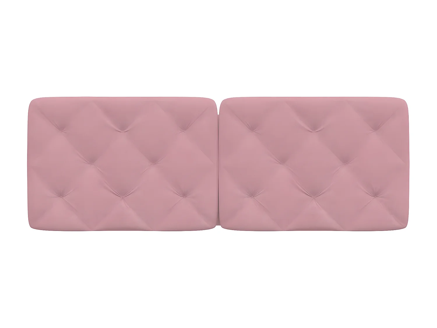 Coussin de tête de lit rose 140 cm velours