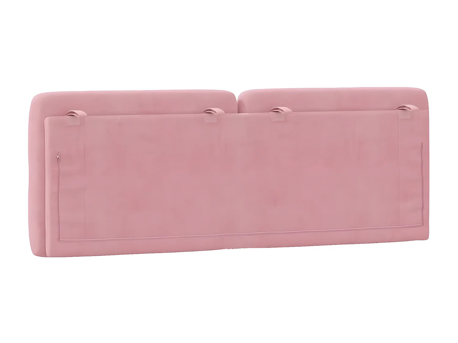 Almofadão de cabeceira 140 cm veludo rosa