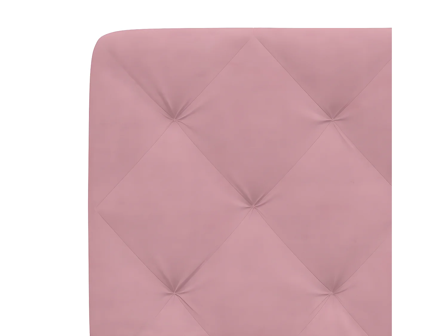 Almofadão de cabeceira 140 cm veludo rosa