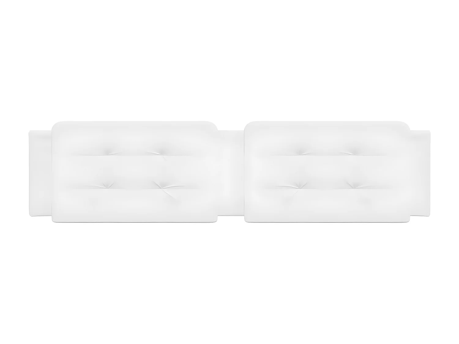 Coussin de tête de lit blanc 200 cm similicuir