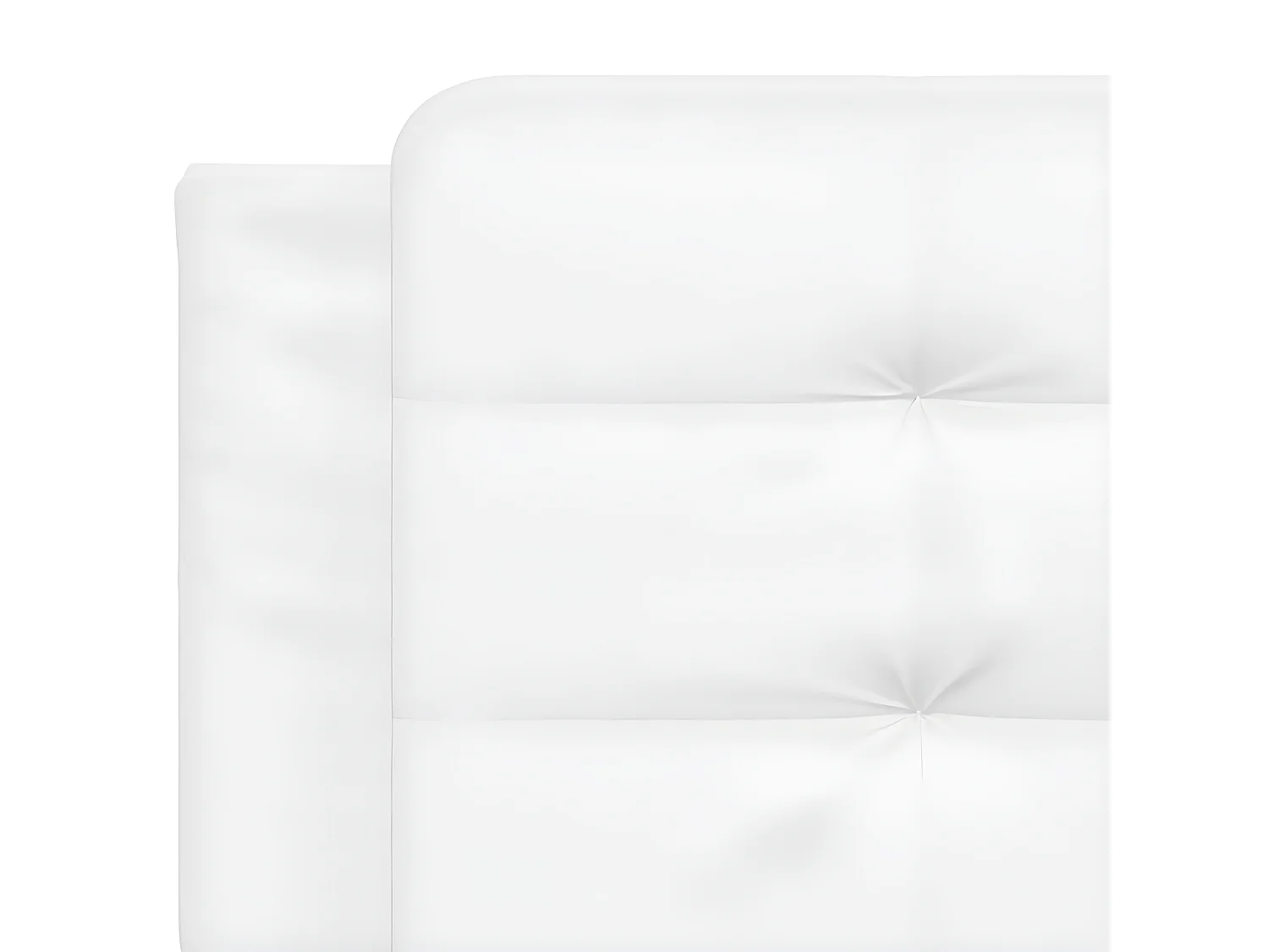 Coussin de tête de lit blanc 200 cm similicuir
