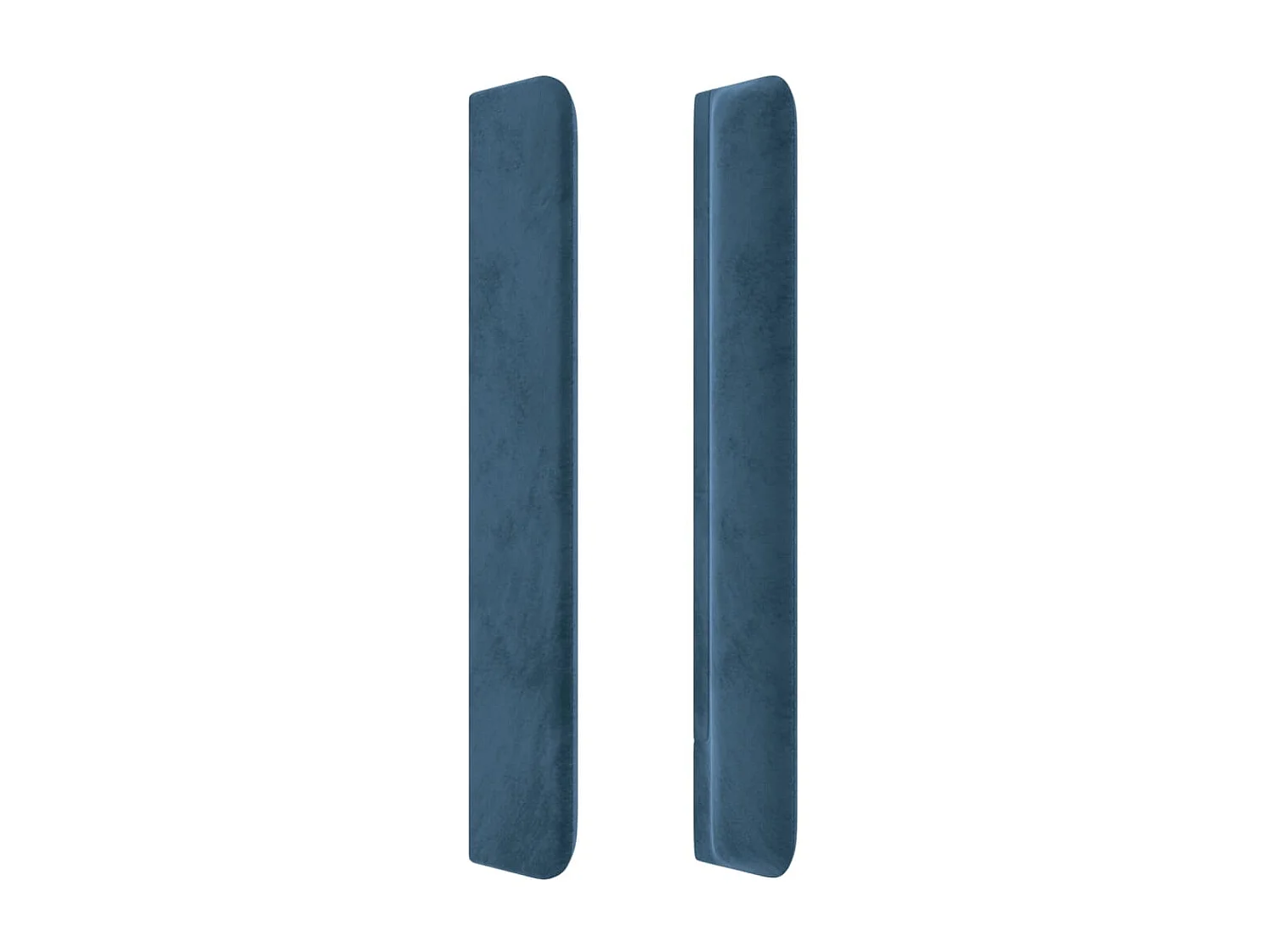 Tête de lit avec oreilles Bleu foncé 93x16x118/128 cm Velours