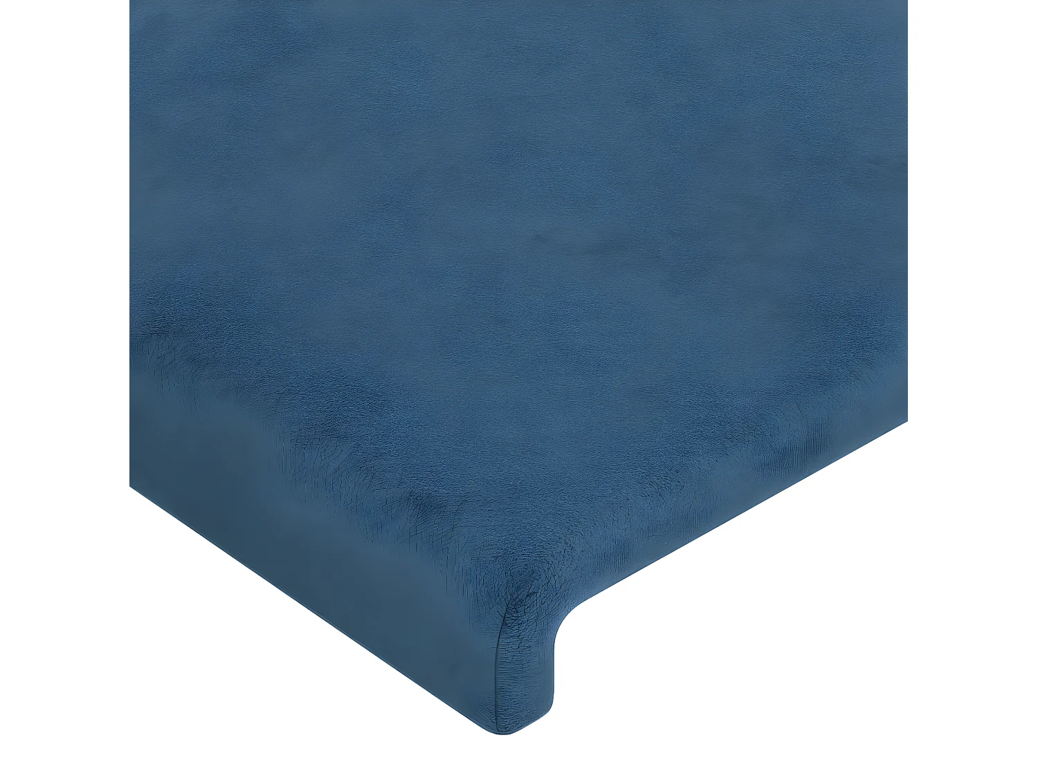 Cabecero con orejas de terciopelo azul oscuro 93x16x118/128 cm