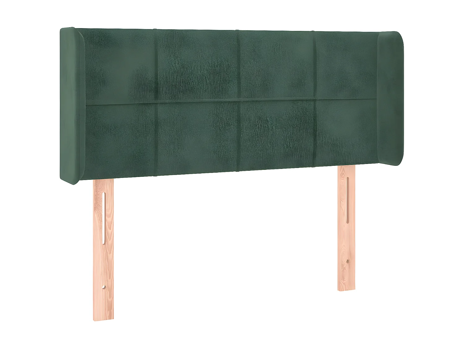 Hoofdbord met randen 103x16x78/88 cm fluweel donkergroen