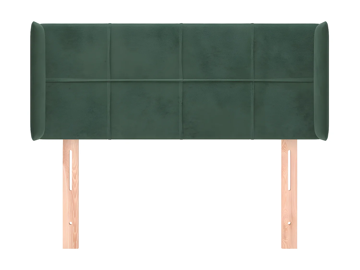 Hoofdbord met randen 103x16x78/88 cm fluweel donkergroen