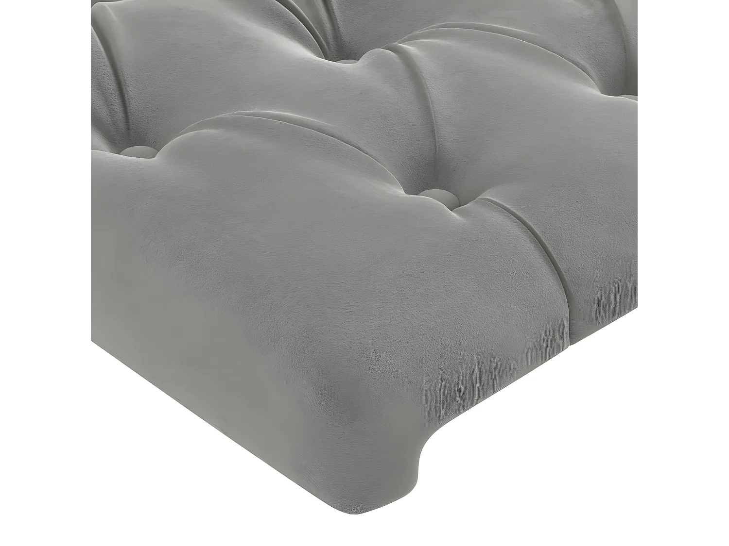 Têtes de lit 2 pièces Gris clair 80x7x78/88 cm Velours