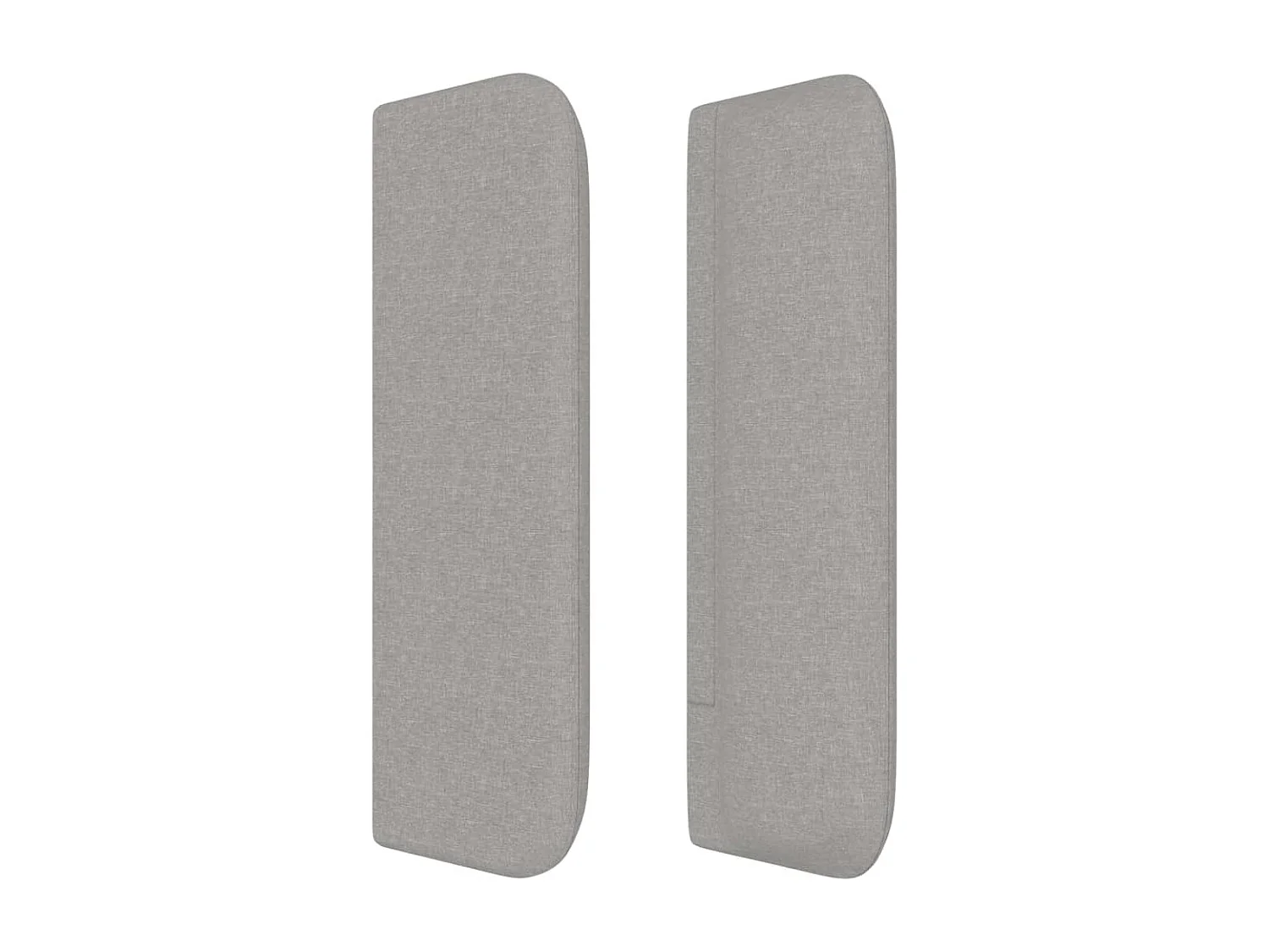 Cabecero de tela gris claro 147x16x78/88 cm