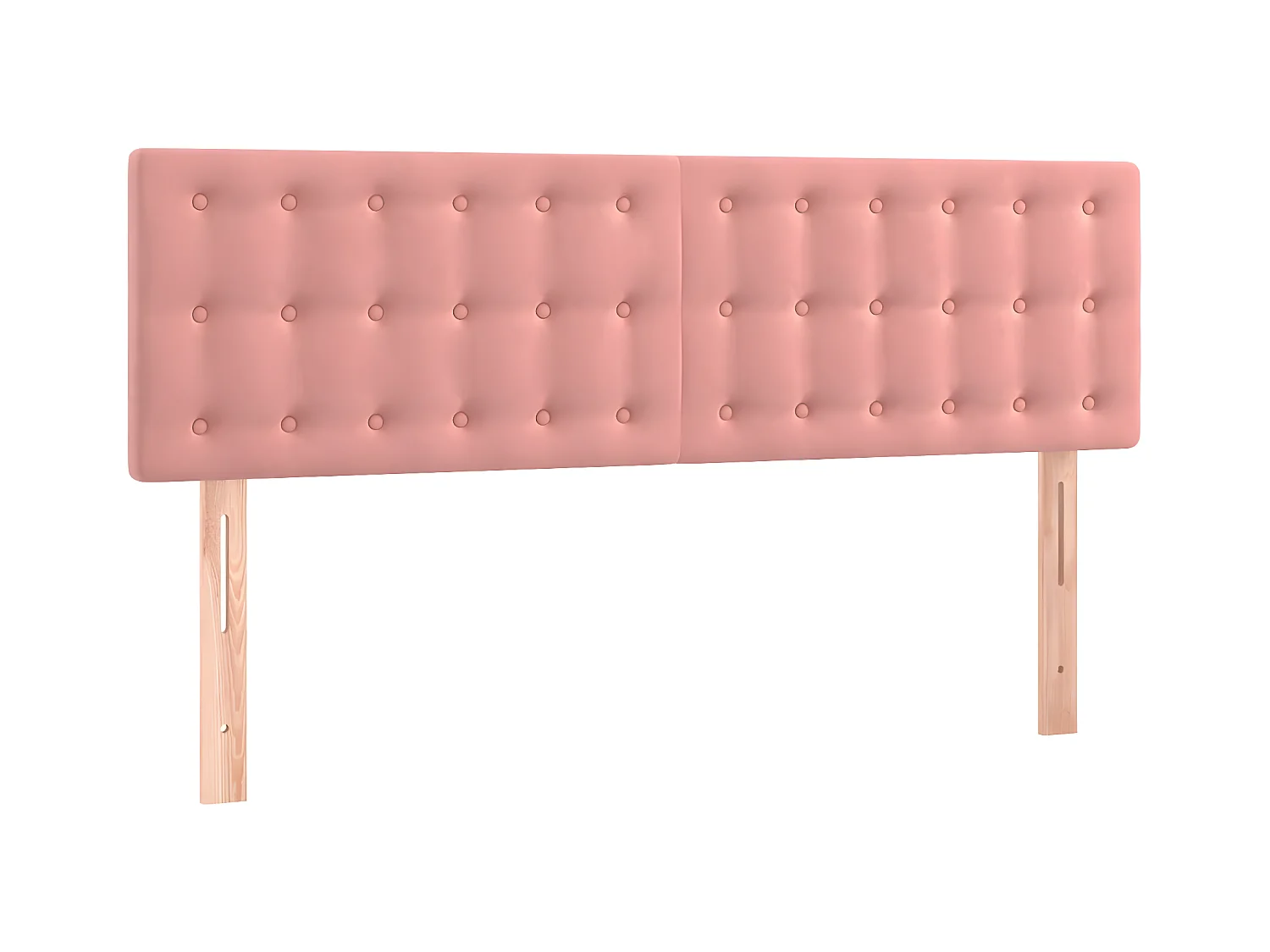 Tête de lit à LED Rose 144x5x78/88 cm Velours