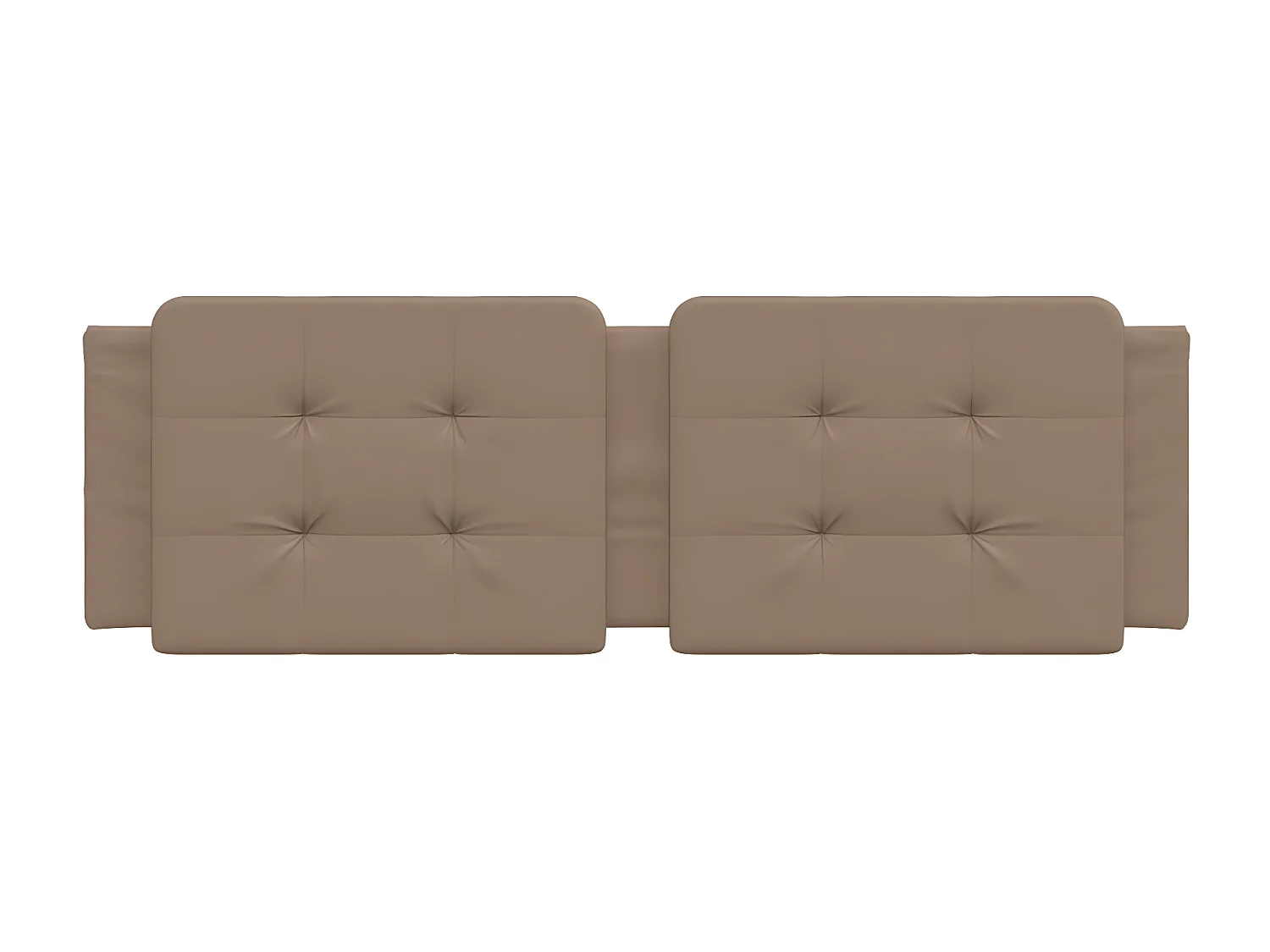 Coussin de tête de lit cappuccino 160 cm similicuir