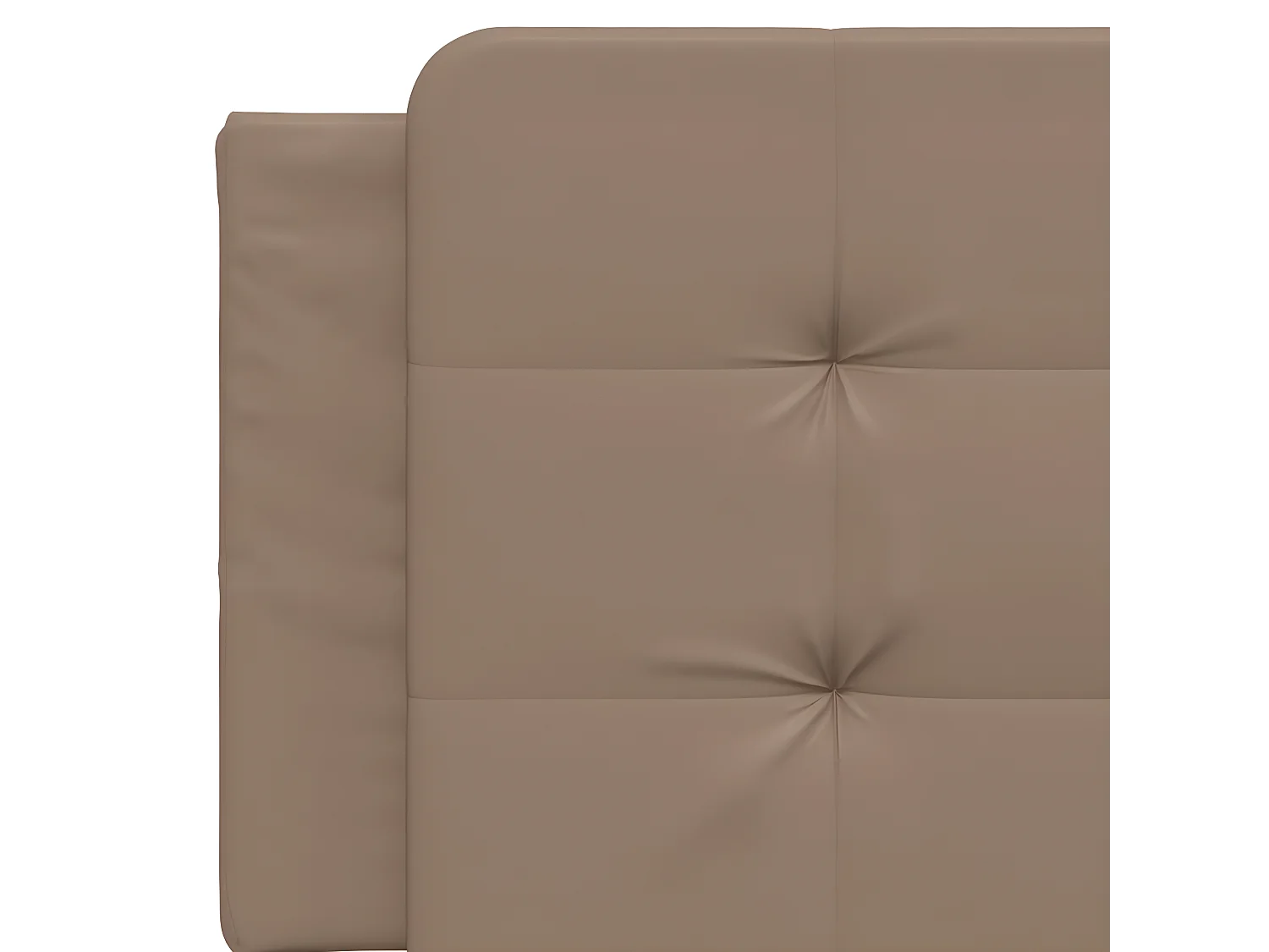 Coussin de tête de lit cappuccino 160 cm similicuir