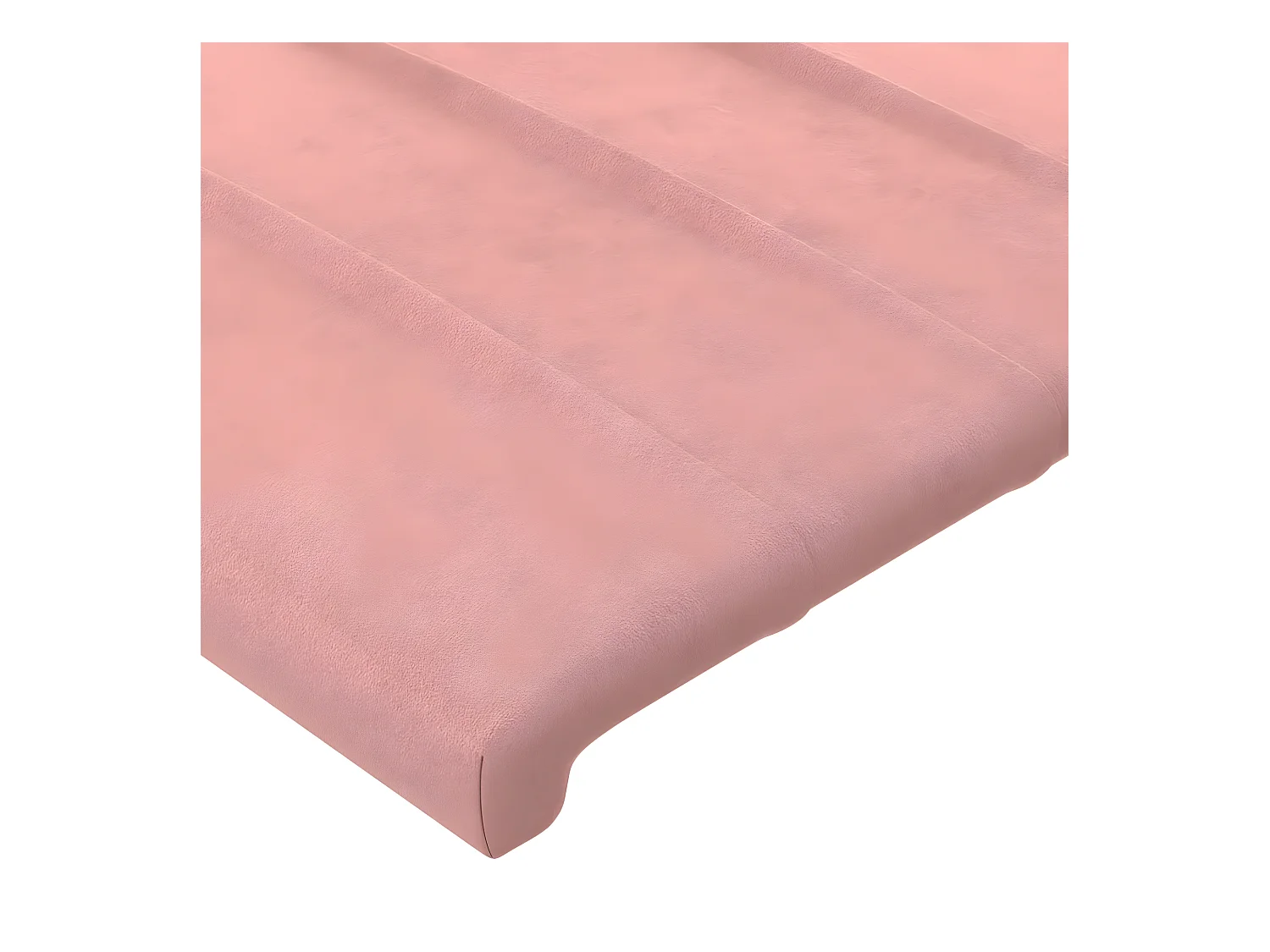 Cabecero de terciopelo rosa 103x23x78/88 cm