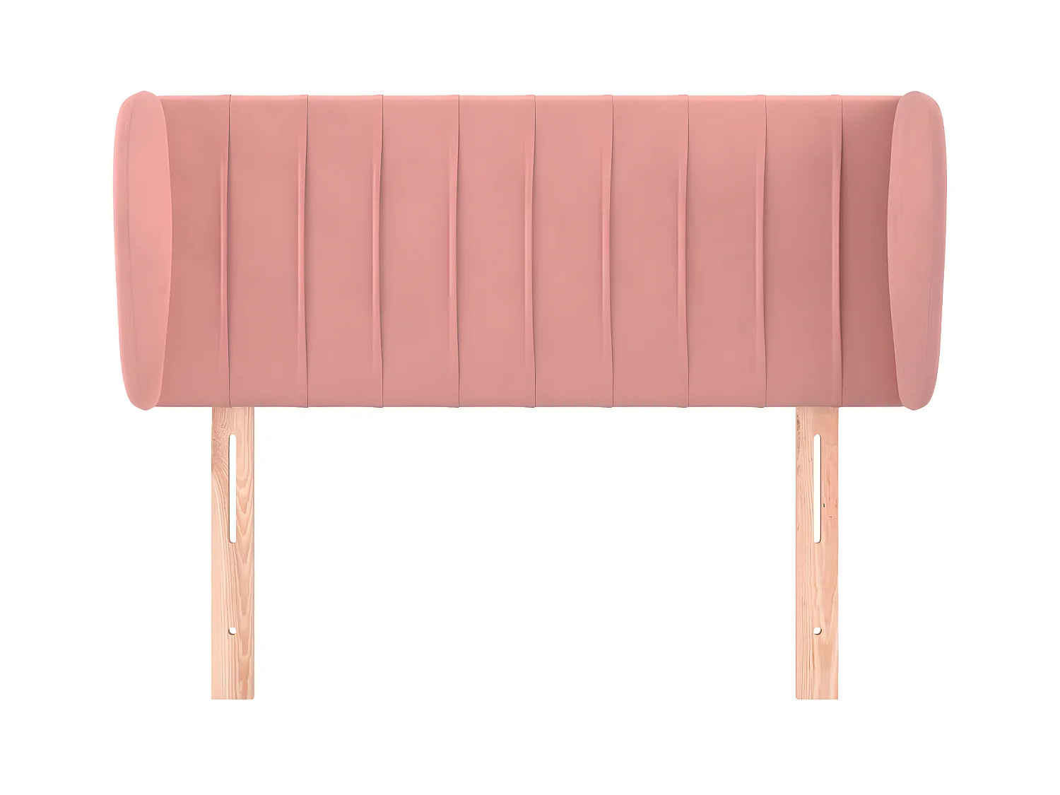 Cabecero de terciopelo rosa 103x23x78/88 cm