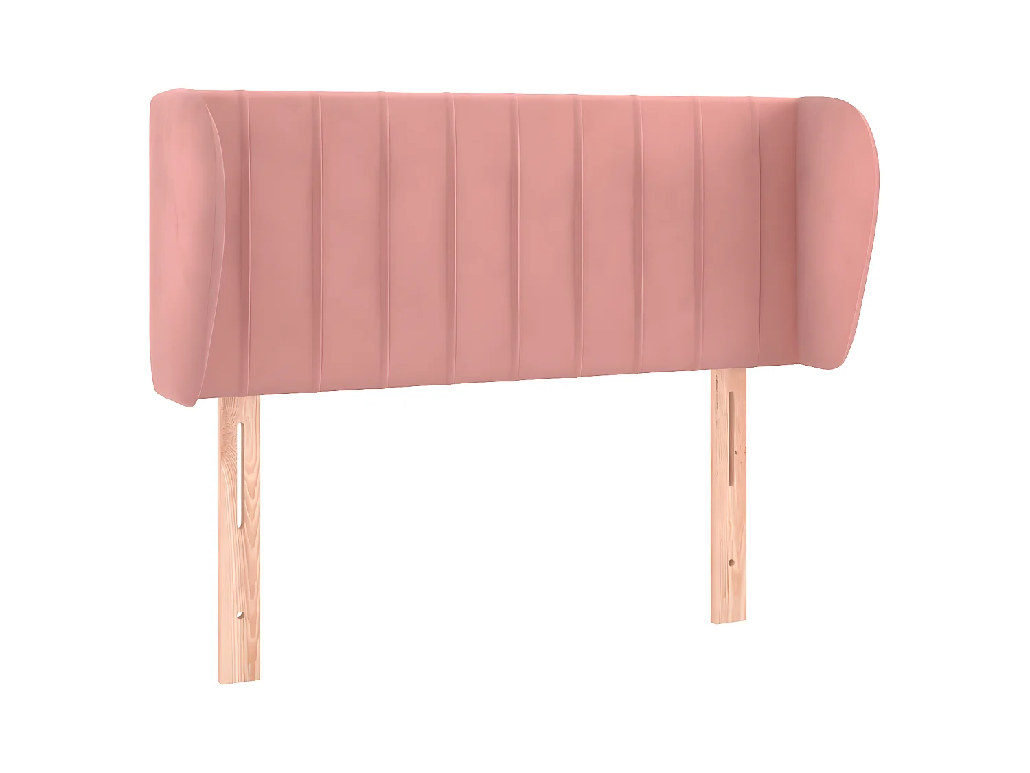 Cabecero de terciopelo rosa 103x23x78/88 cm