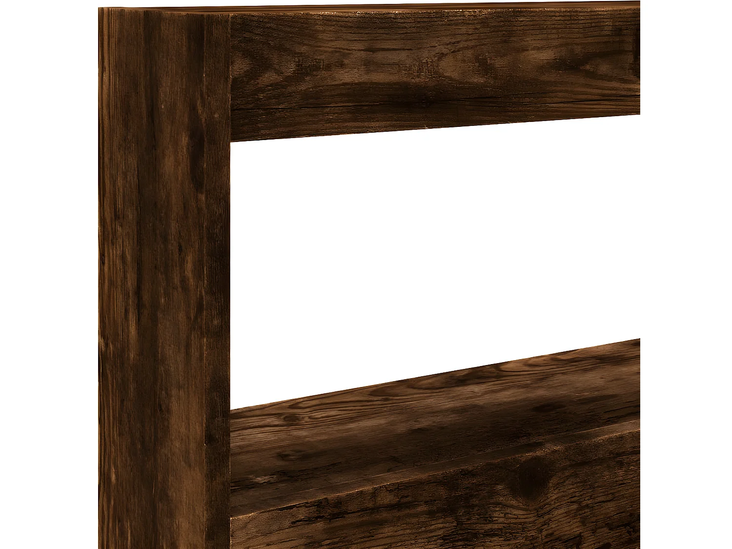 Armoire tête de lit avec LED chêne fumé 120x17x102 cm