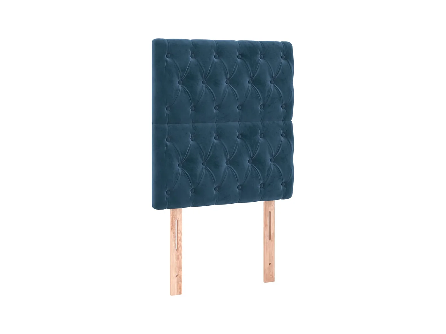 Tête de lit à LED Bleu foncé 80x7x118/128 cm Velours