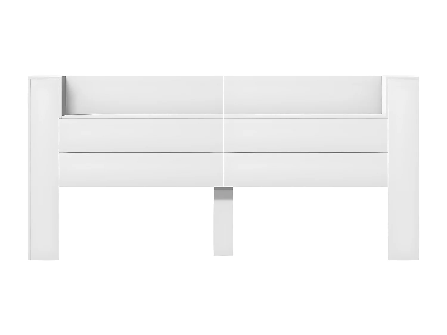 Armoire tête de lit avec LED blanc 220x16,5x103,5 cm