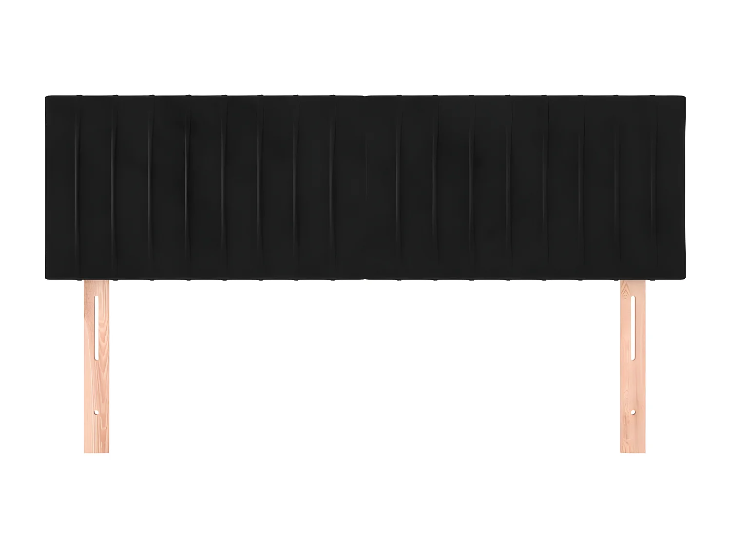 Têtes de lit 2 pièces Noir 72x5x78/88 cm Velours