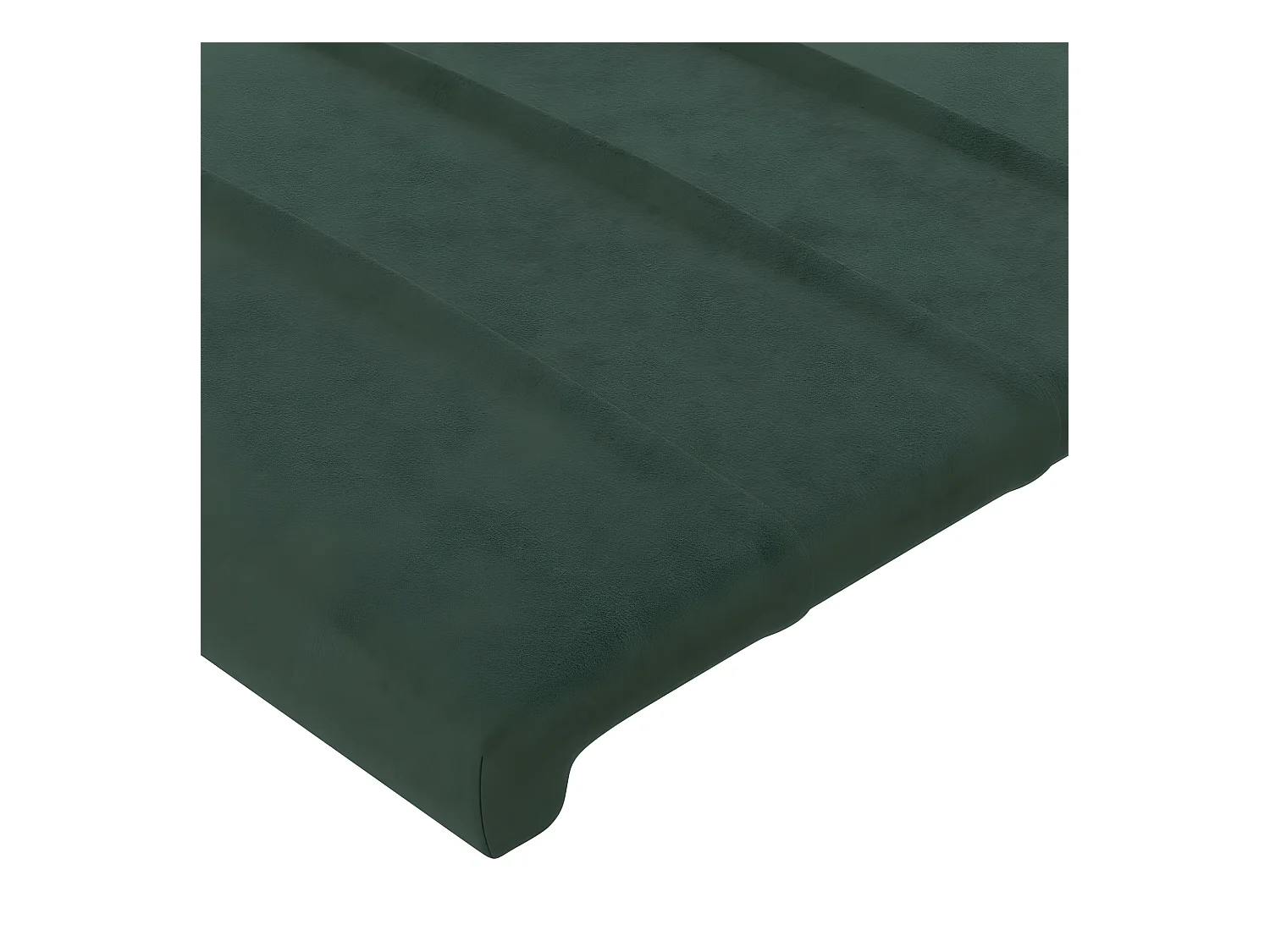 Tête de lit avec oreilles Vert foncé 93x16x118/128 cm Velours