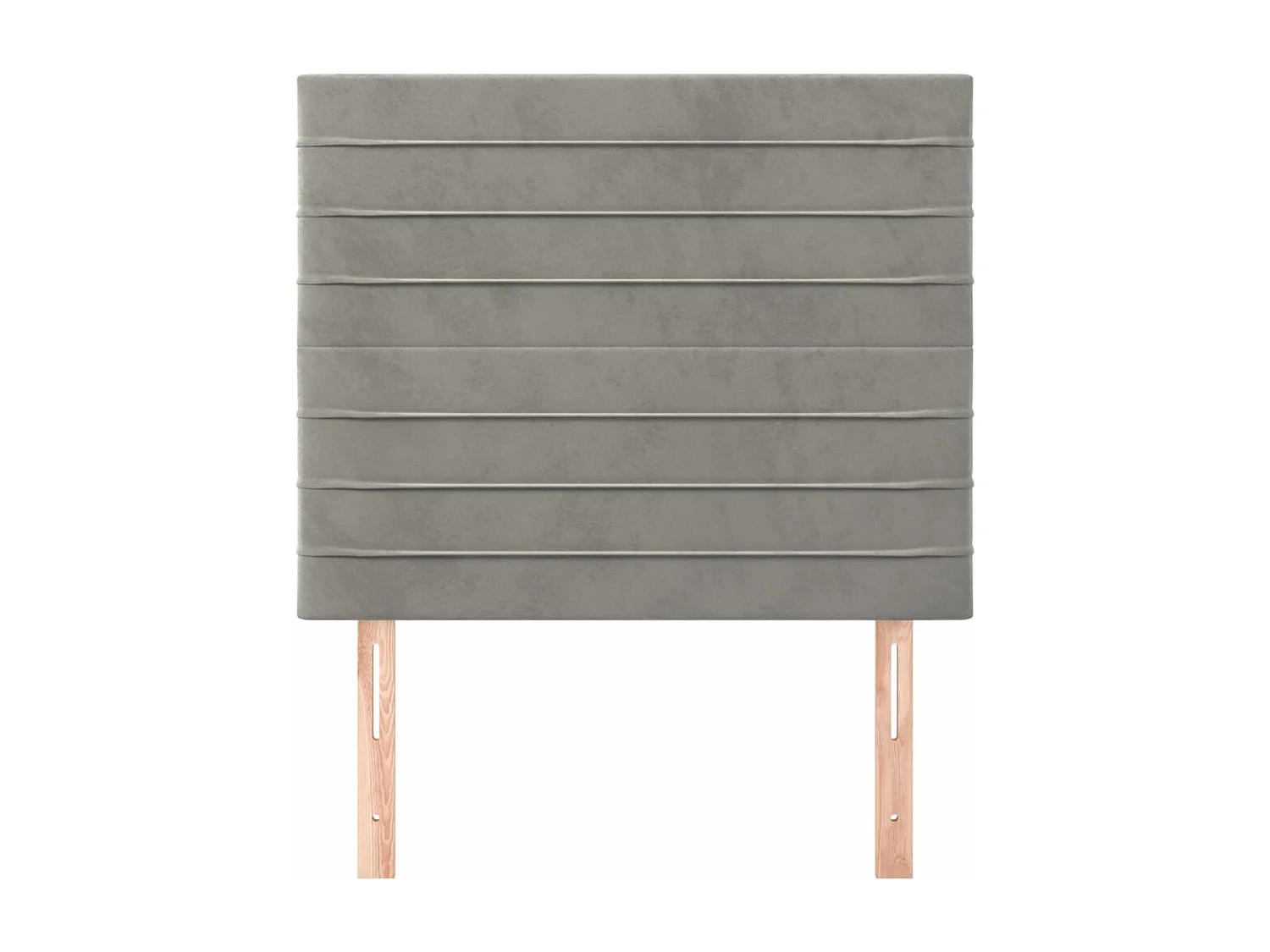 Têtes de lit 2 pièces Gris clair 80x5x78/88 cm Velours