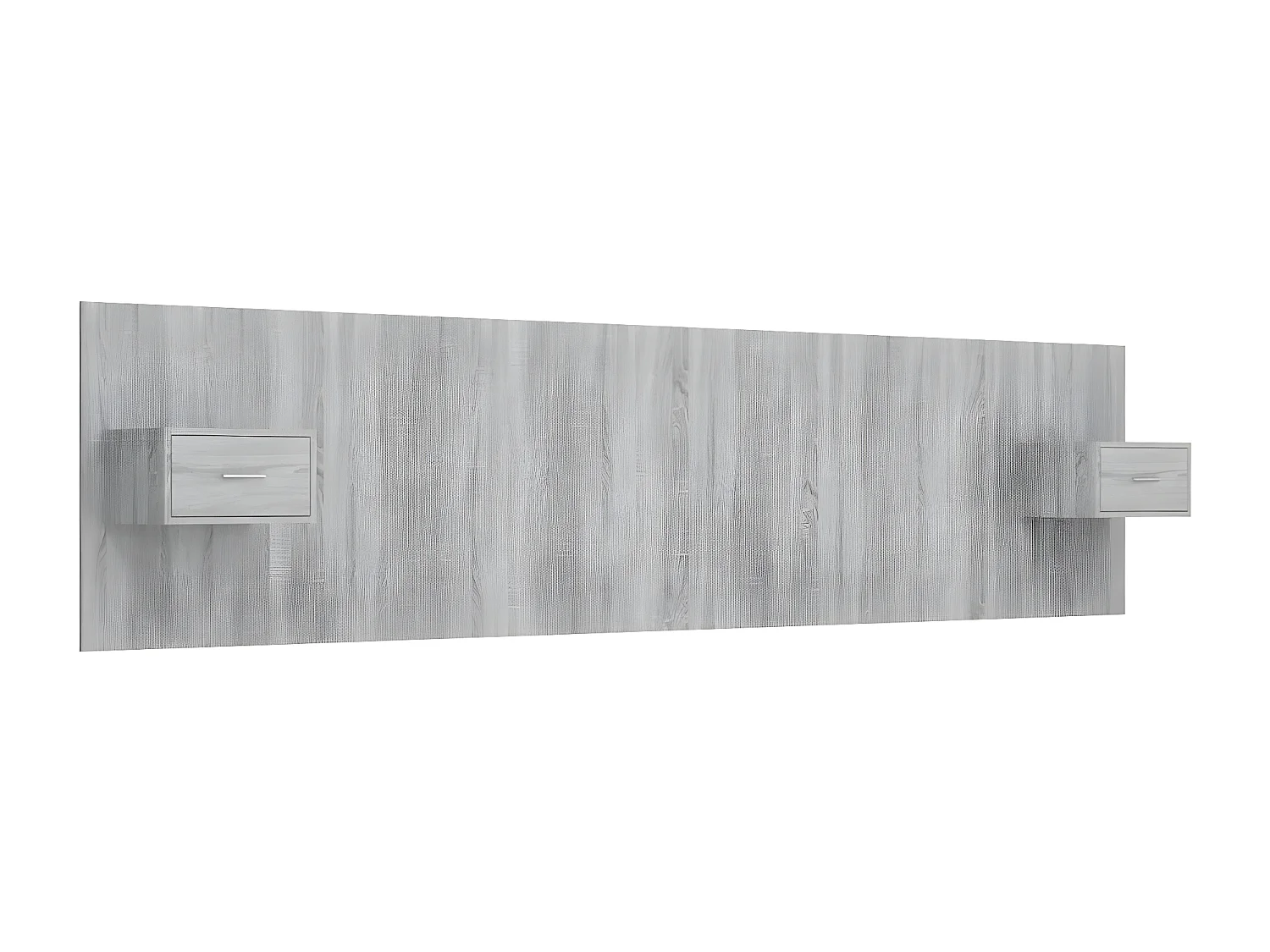 Tête de lit avec armoires Gris sonoma Bois d'ingénierie