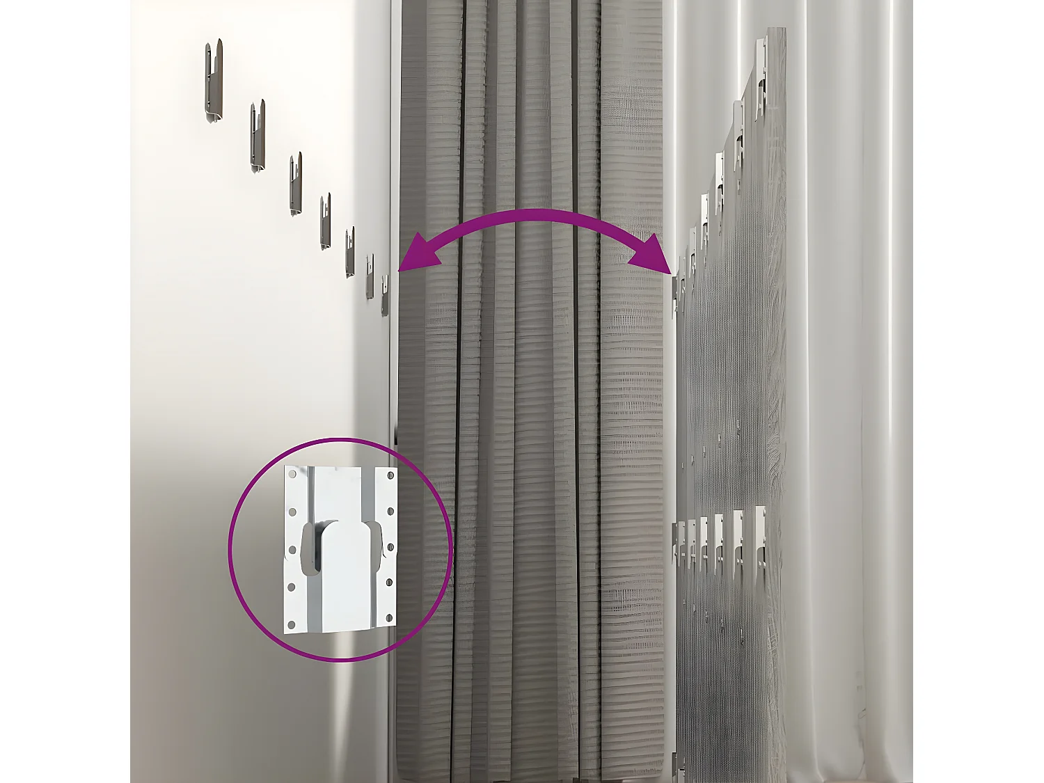 Tête de lit avec armoires Gris sonoma Bois d'ingénierie