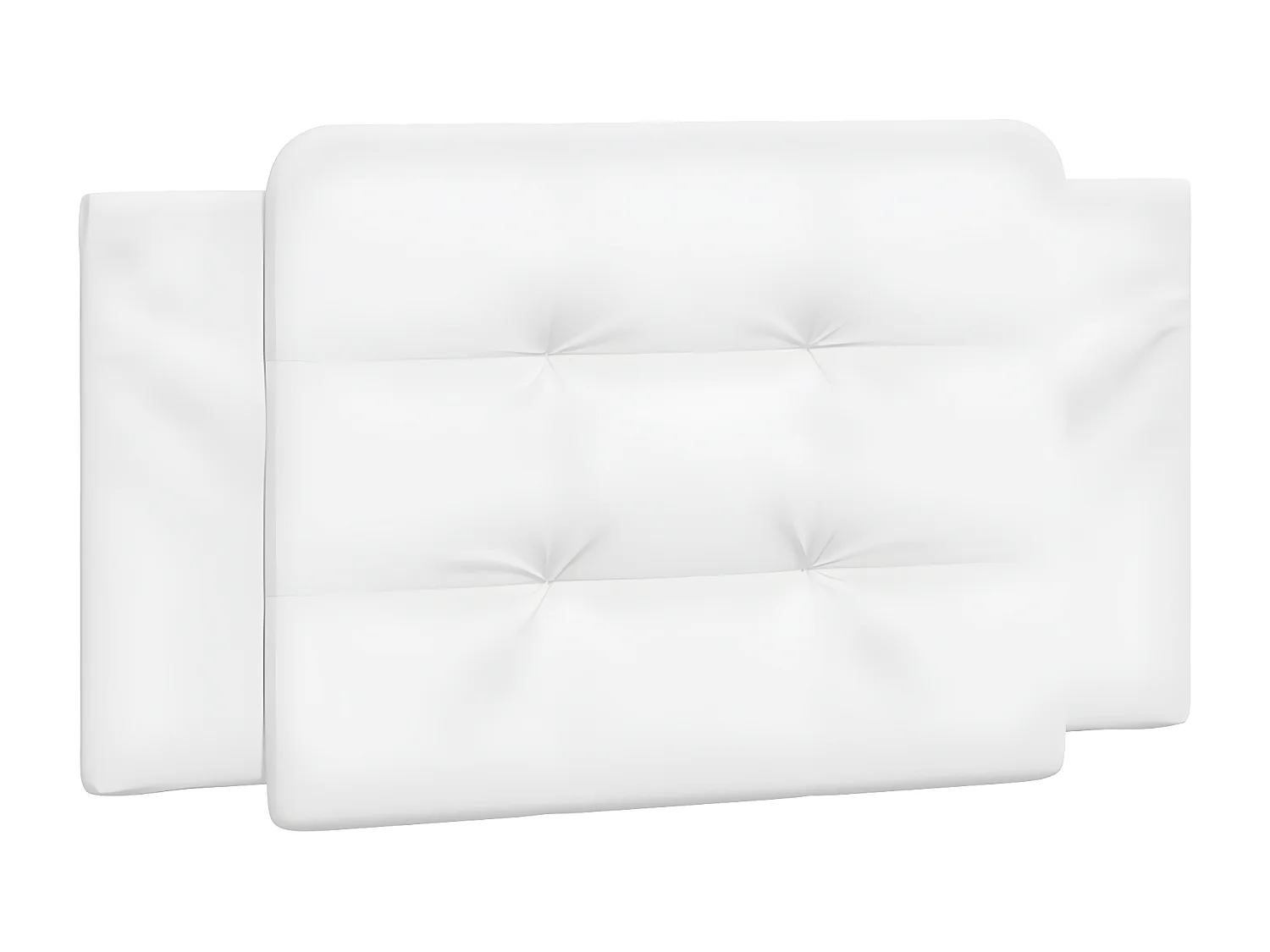 Coussin de tête de lit blanc 100 cm similicuir