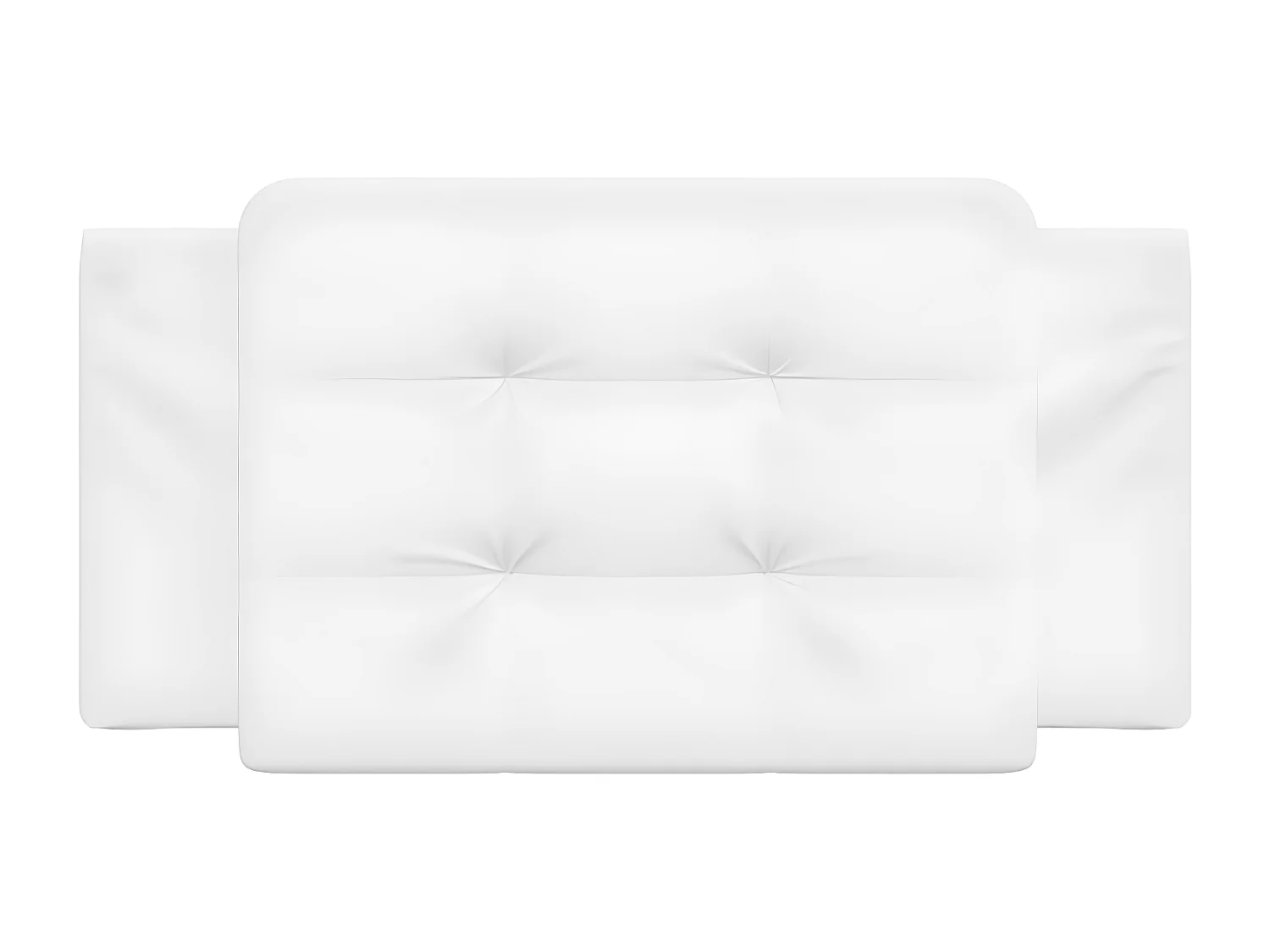 Coussin de tête de lit blanc 100 cm similicuir