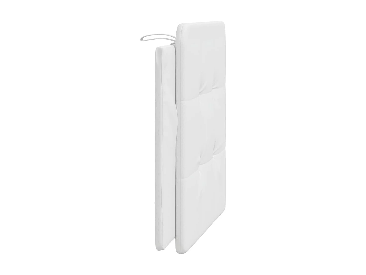 Coussin de tête de lit blanc 100 cm similicuir