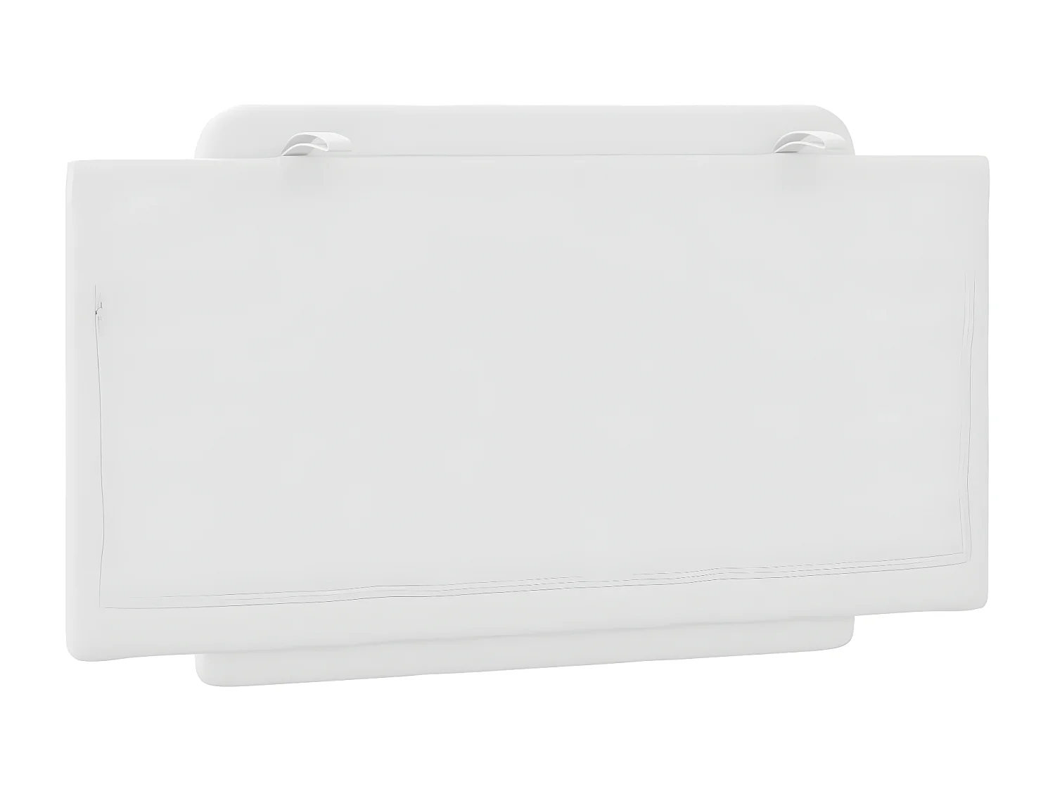 Coussin de tête de lit blanc 100 cm similicuir