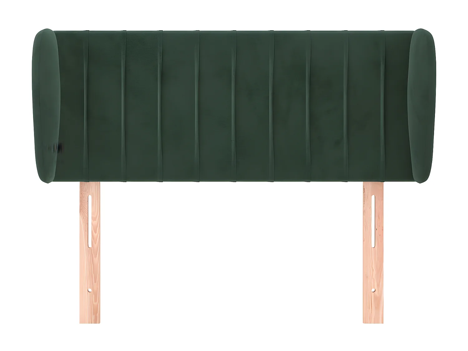 Hoofdbord met randen 103x23x78/88 cm fluweel donkergroen