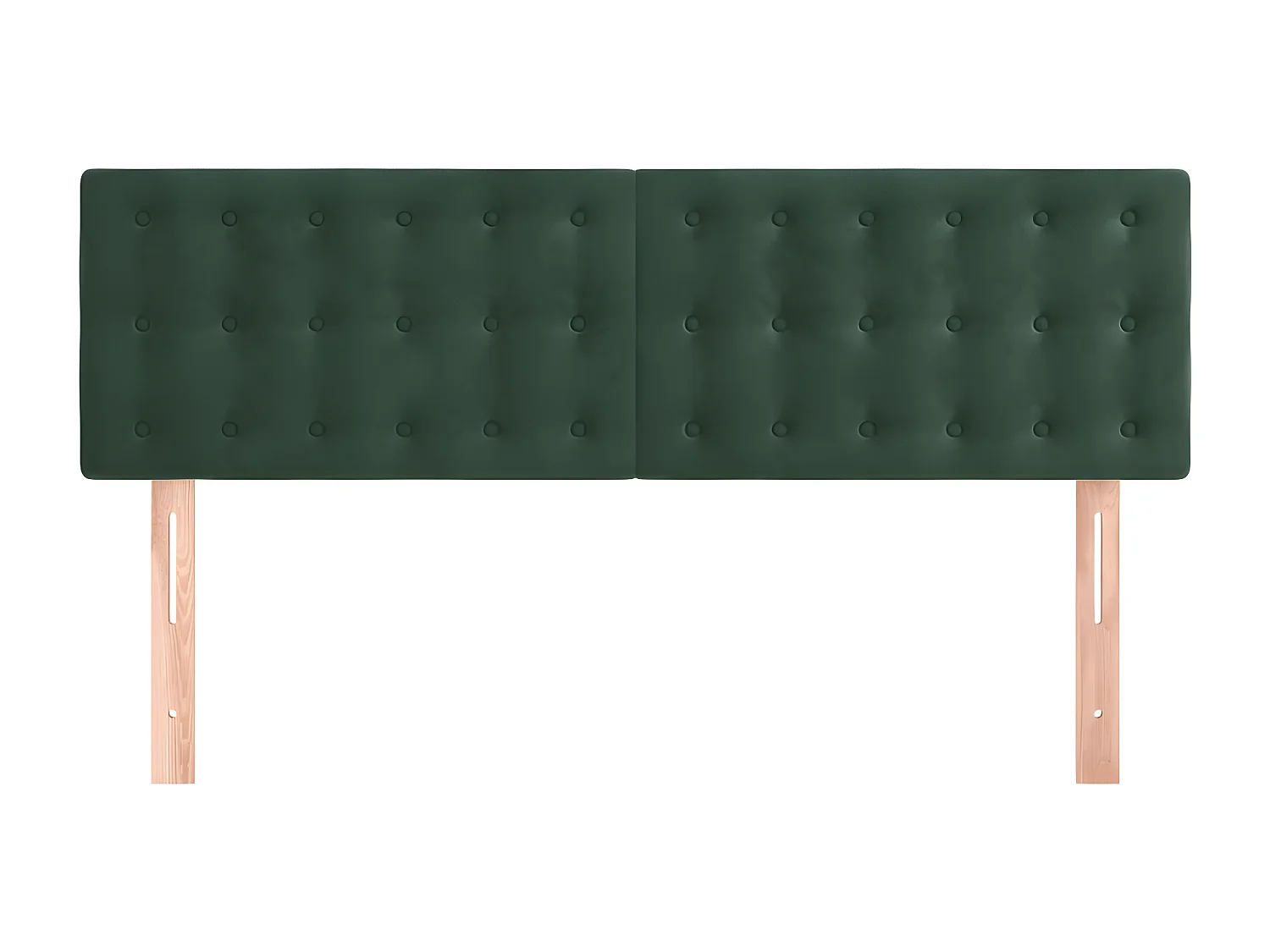 Têtes de lit 2 pièces Vert foncé 72x5x78/88 cm Velours