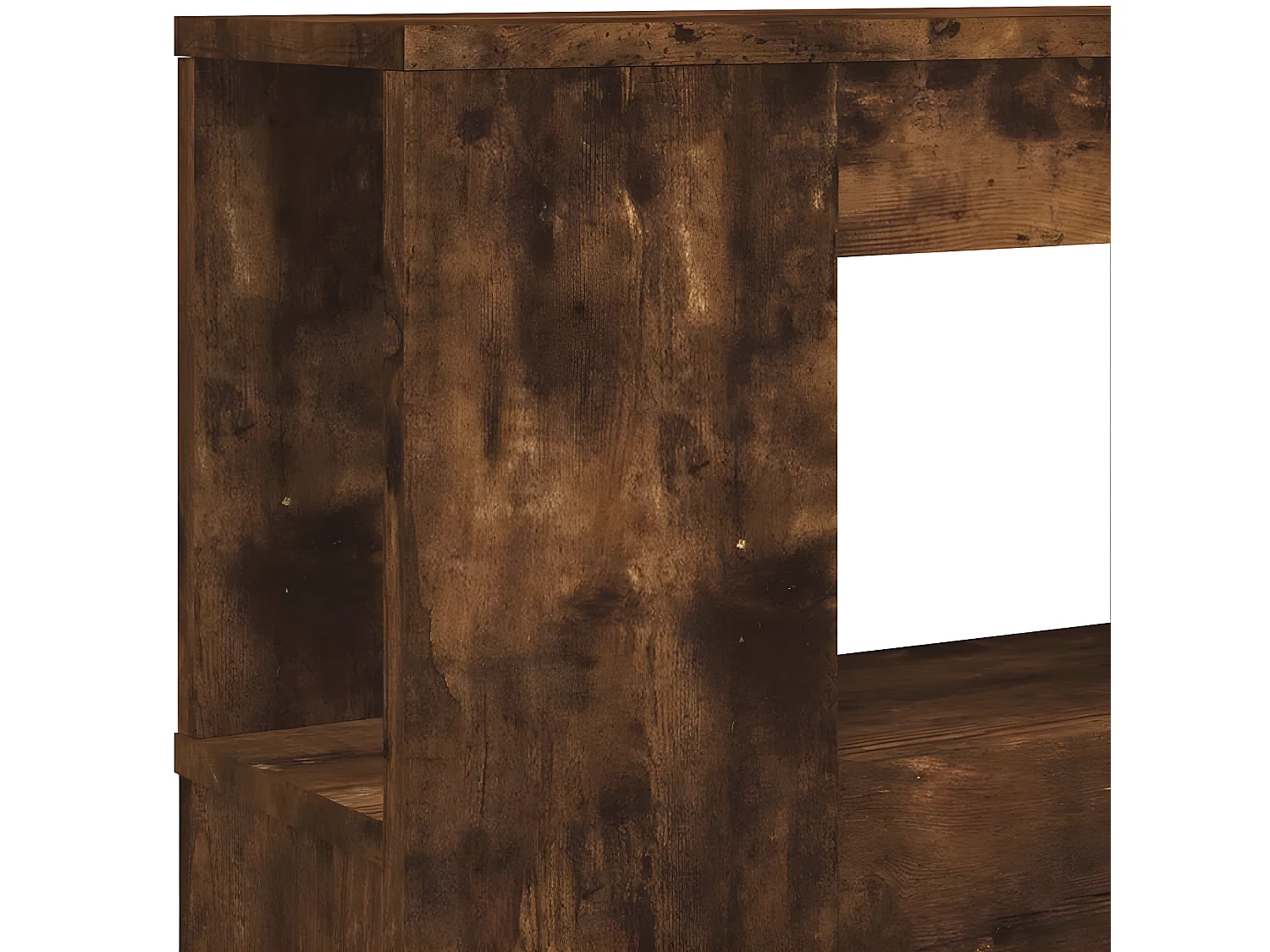 Tête de lit à LED chêne fumé 180x18,5x103,5cm bois d'ingénierie