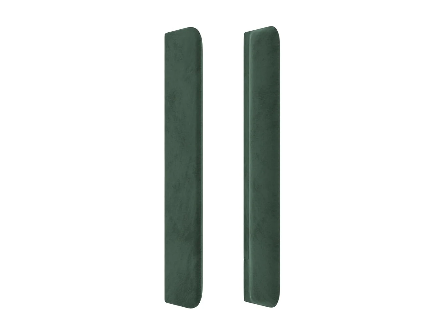 Cabecero con orejas de terciopelo verde oscuro 103x16x118/128cm