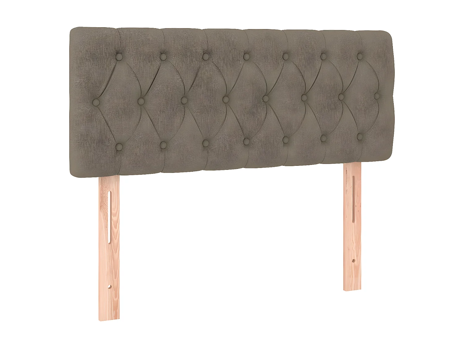 Hoofdbord 100x7x78/88 cm stof taupe