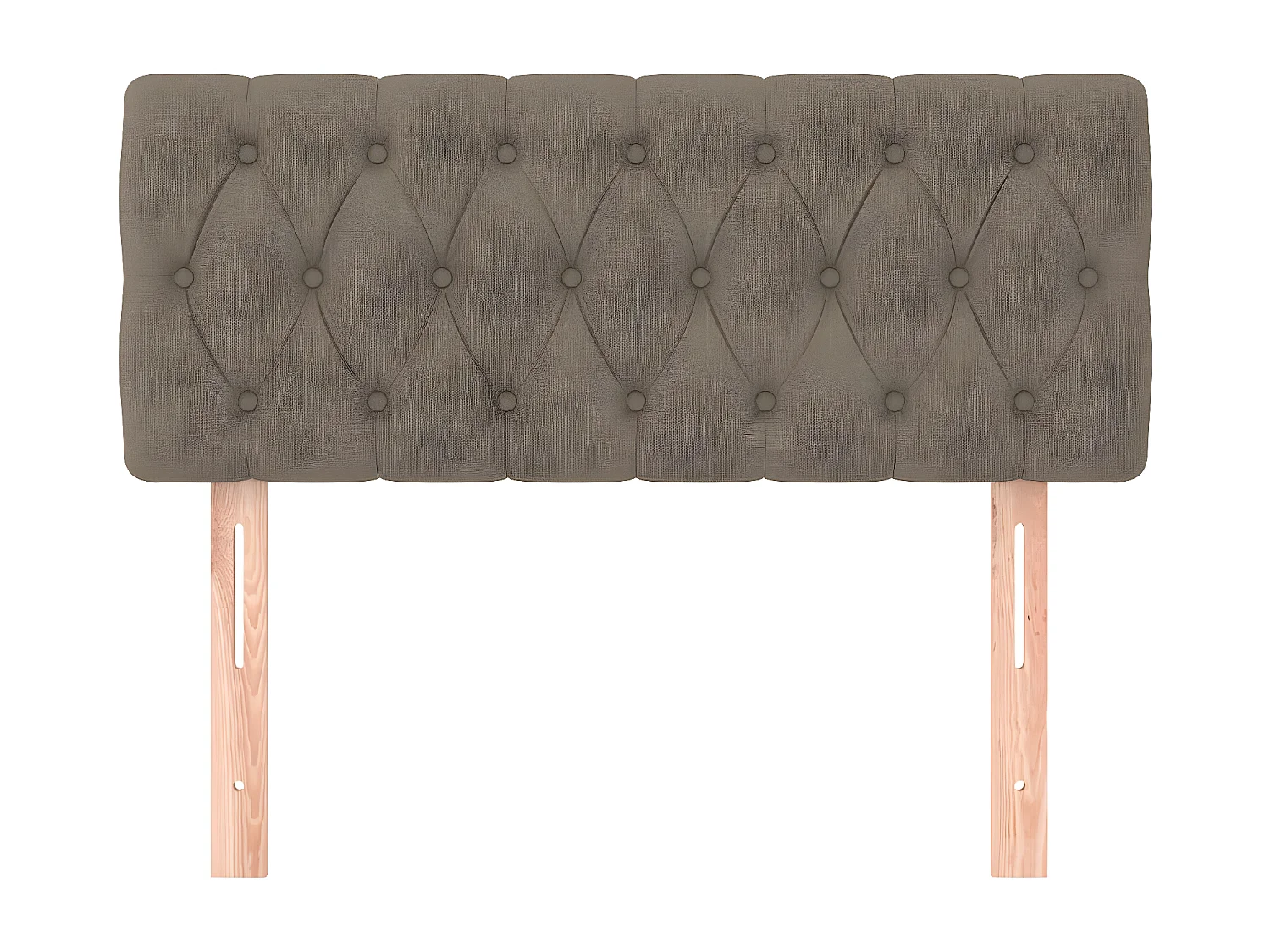 Hoofdbord 100x7x78/88 cm stof taupe