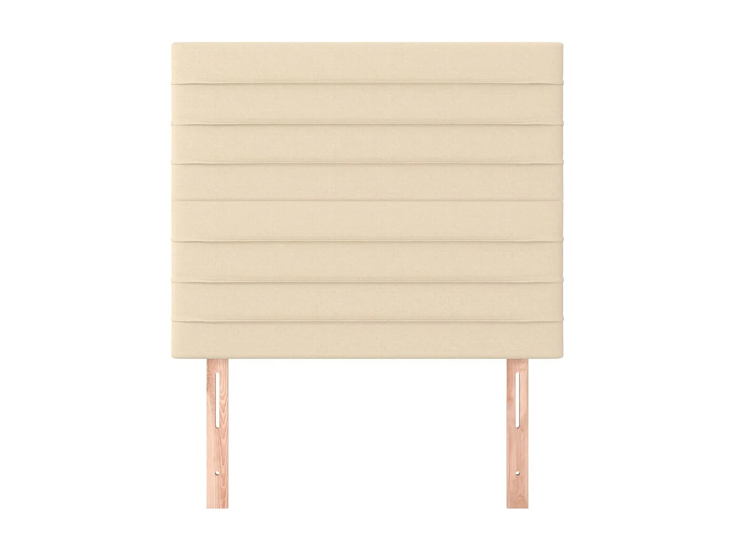 Têtes de lit 2 pièces Crème 80x5x78/88 cm Tissu