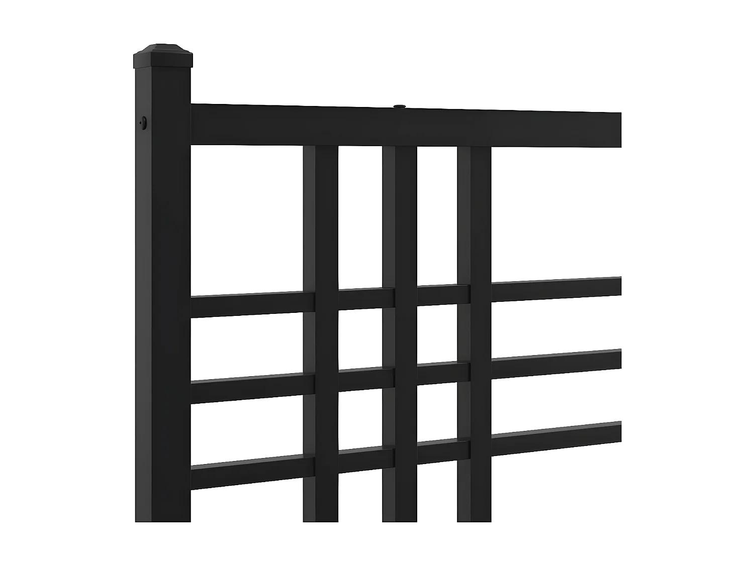 Cabecero de metal negro 100 cm