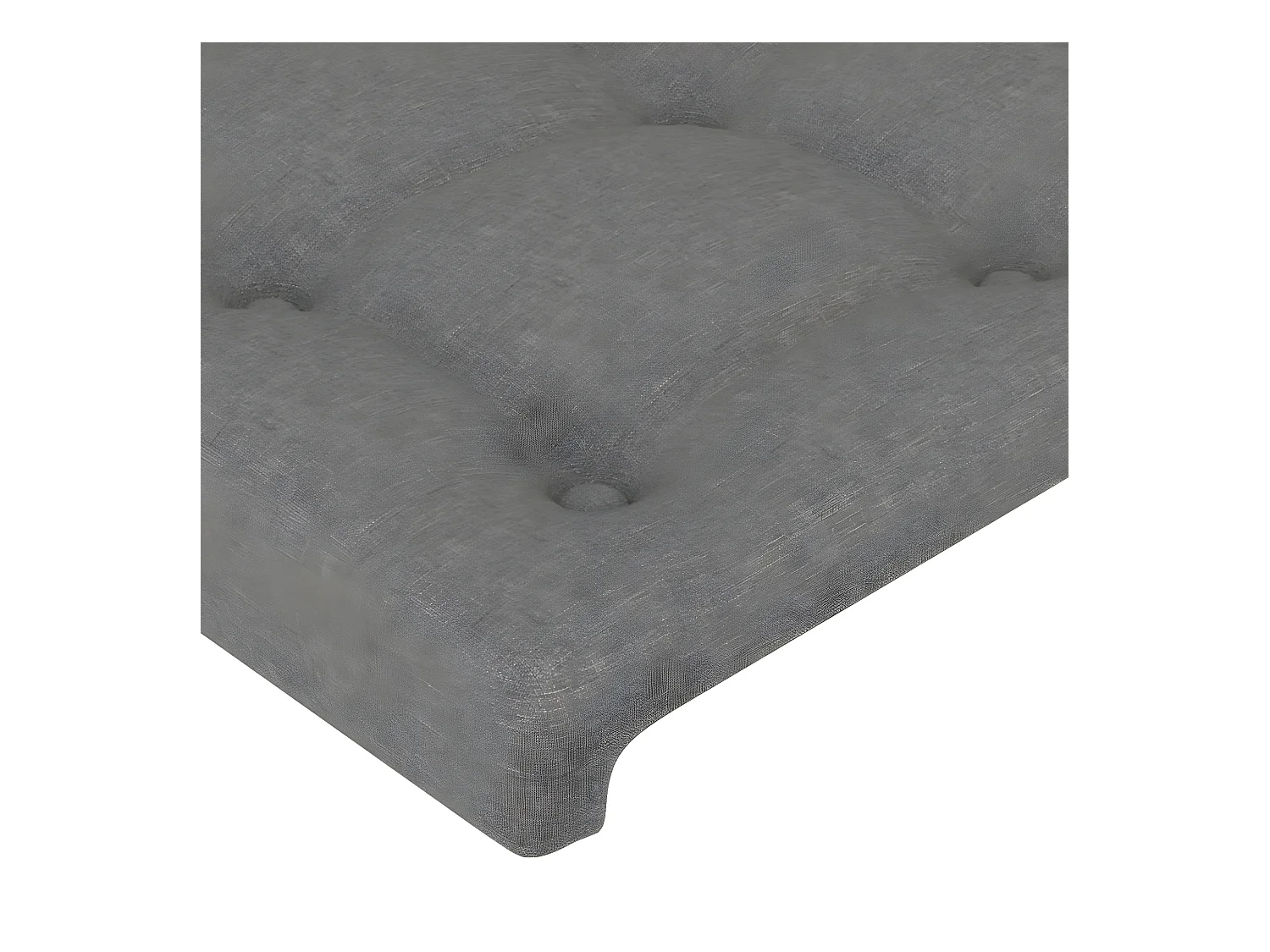 Tête de lit à LED Gris foncé 147x16x118/128 cm Tissu