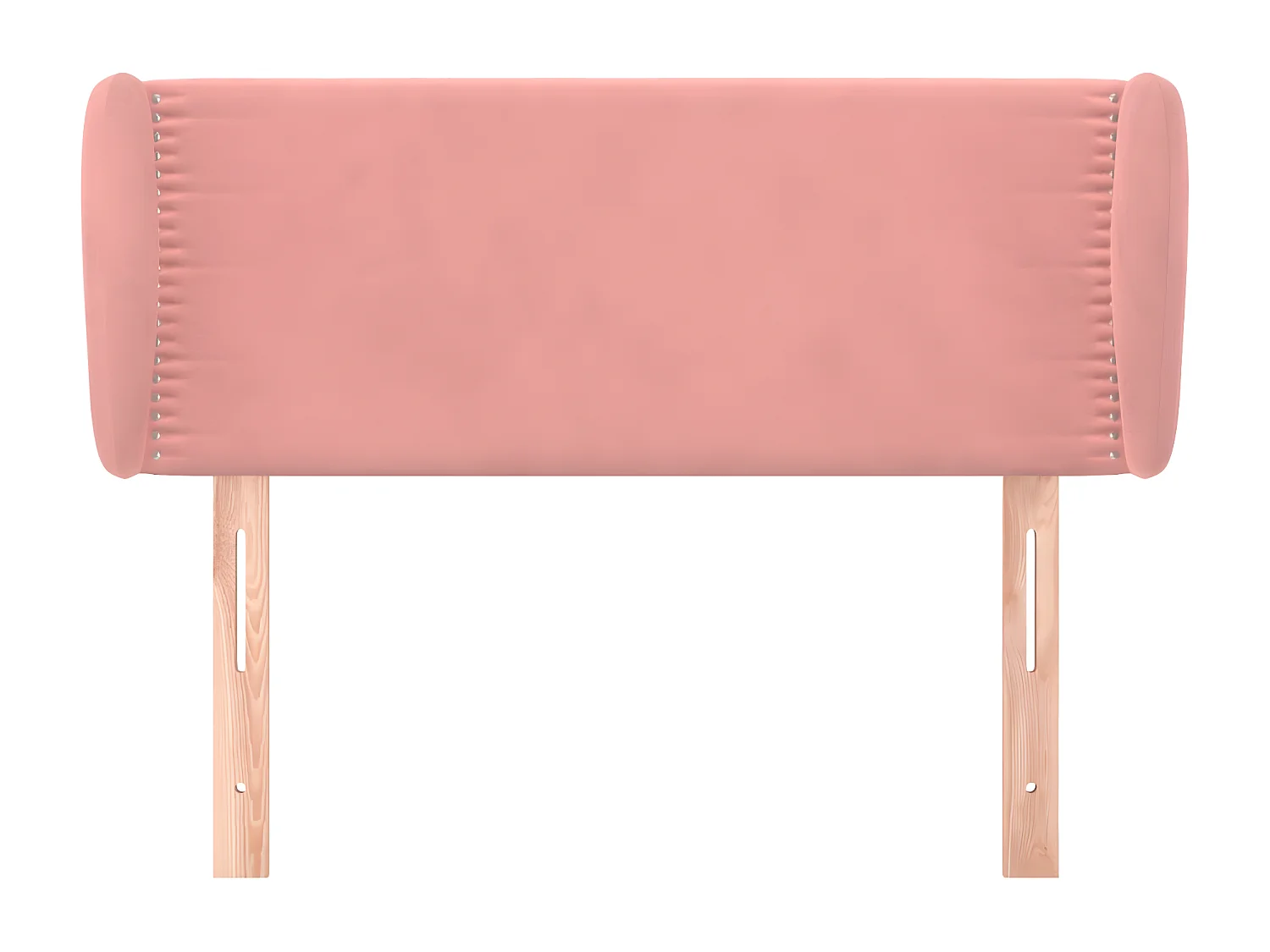Tête de lit avec oreilles Rose 103x23x78/88 cm Velours