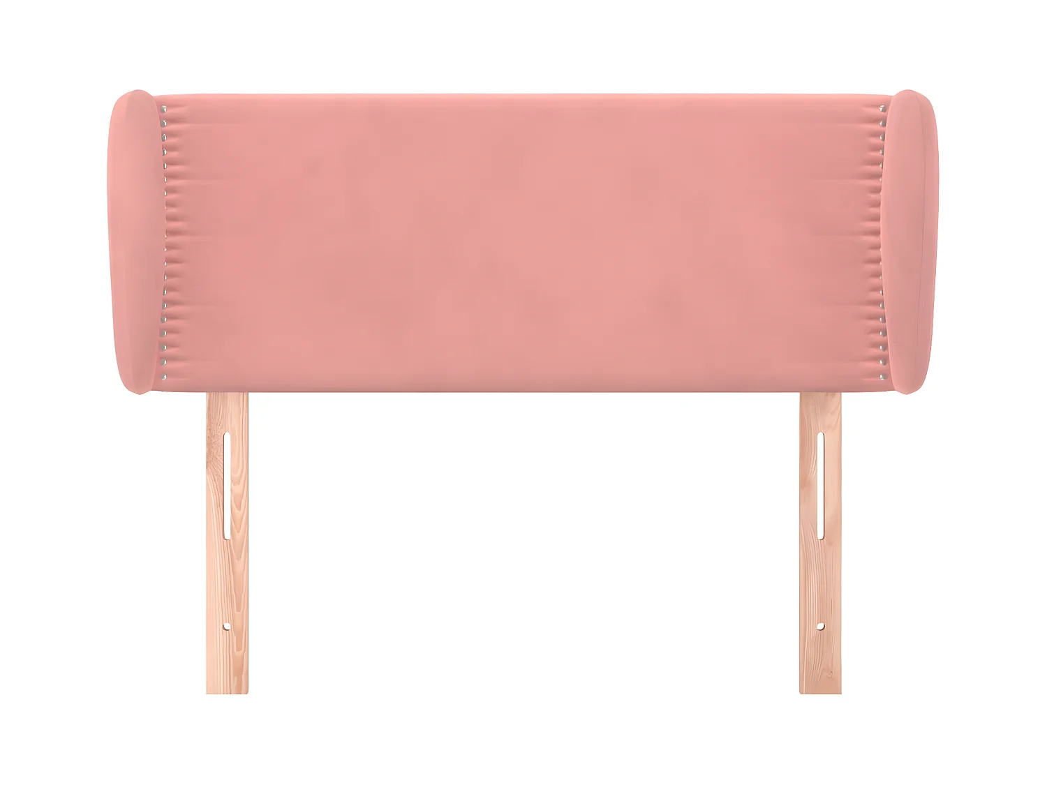 Cabecero de terciopelo rosa 103x23x78/88 cm