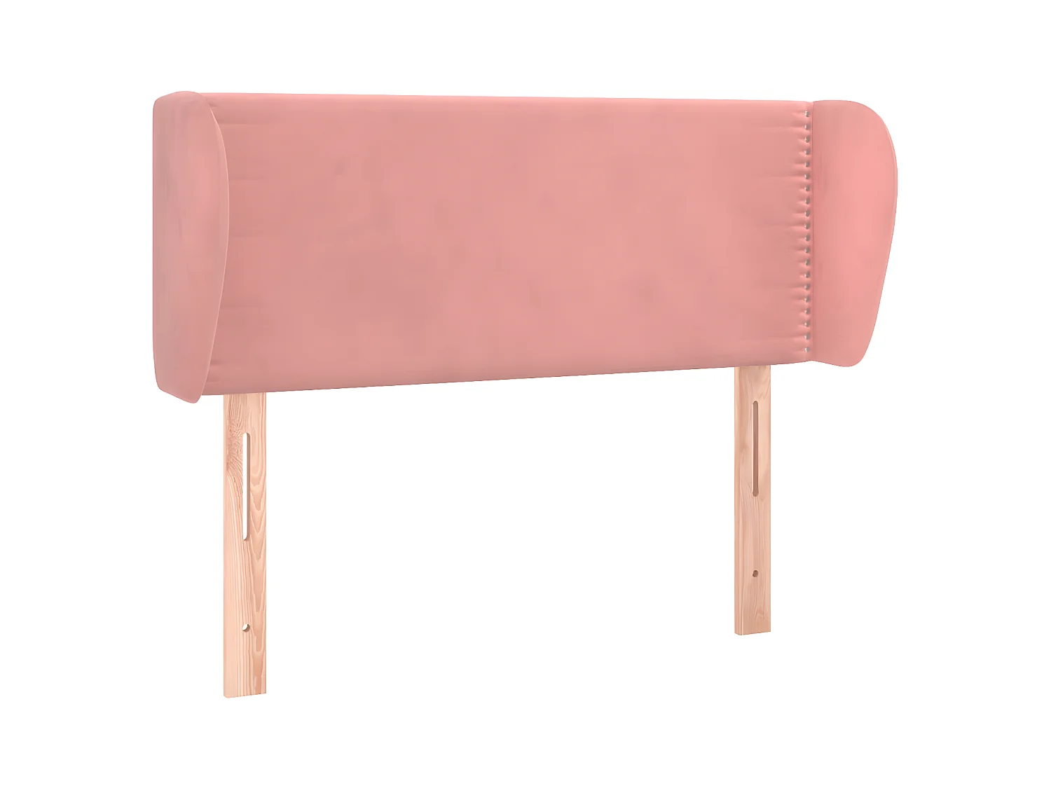 Cabecero de terciopelo rosa 103x23x78/88 cm