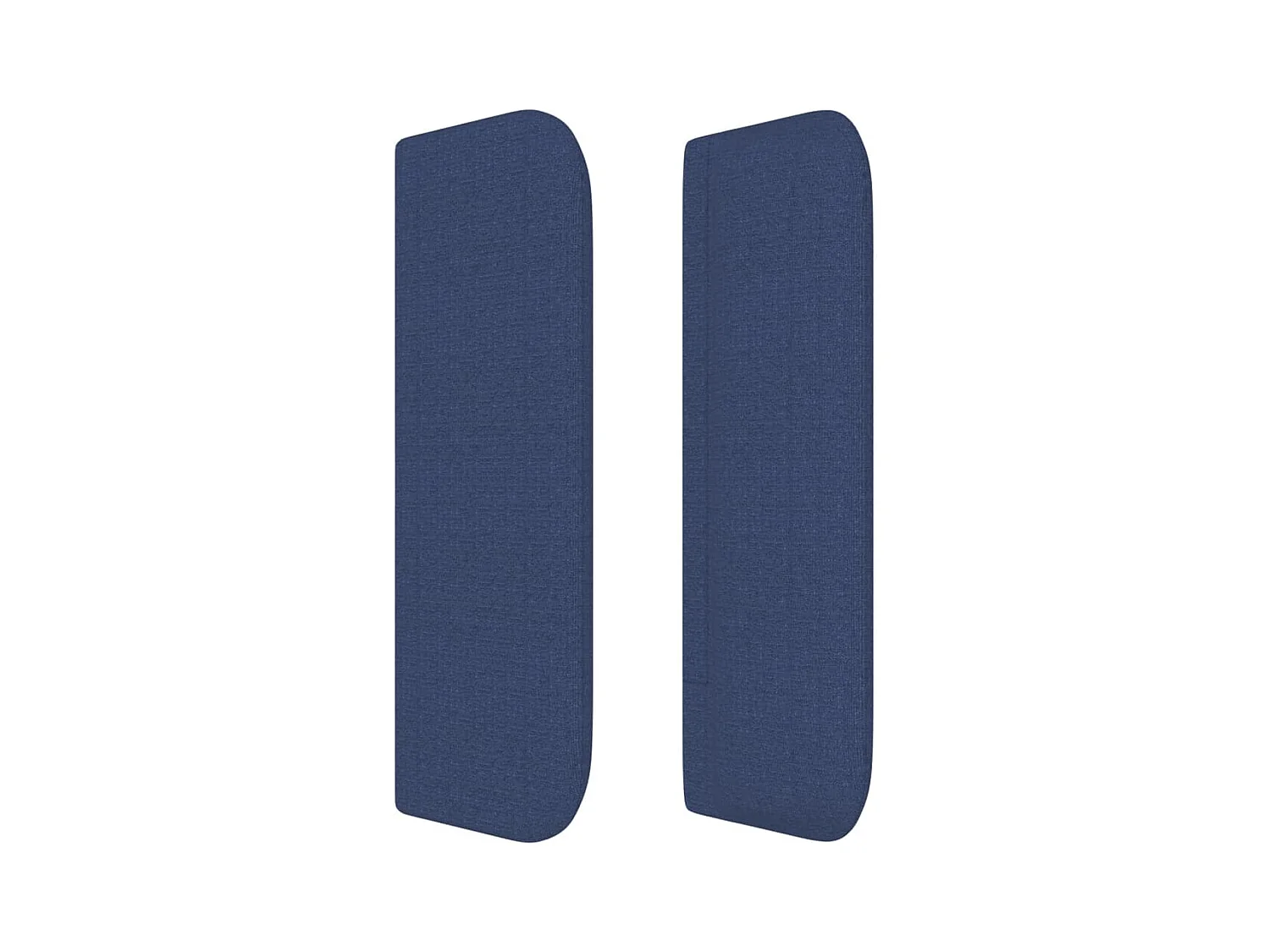 Tête de lit avec oreilles Bleu 203x16x78/88 cm Tissu