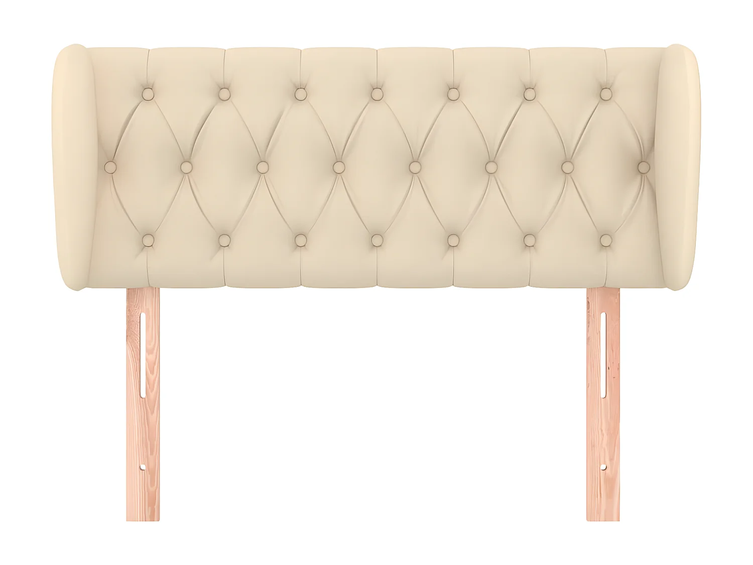 Tête de lit avec oreilles Crème 103x23x78/88 cm Tissu