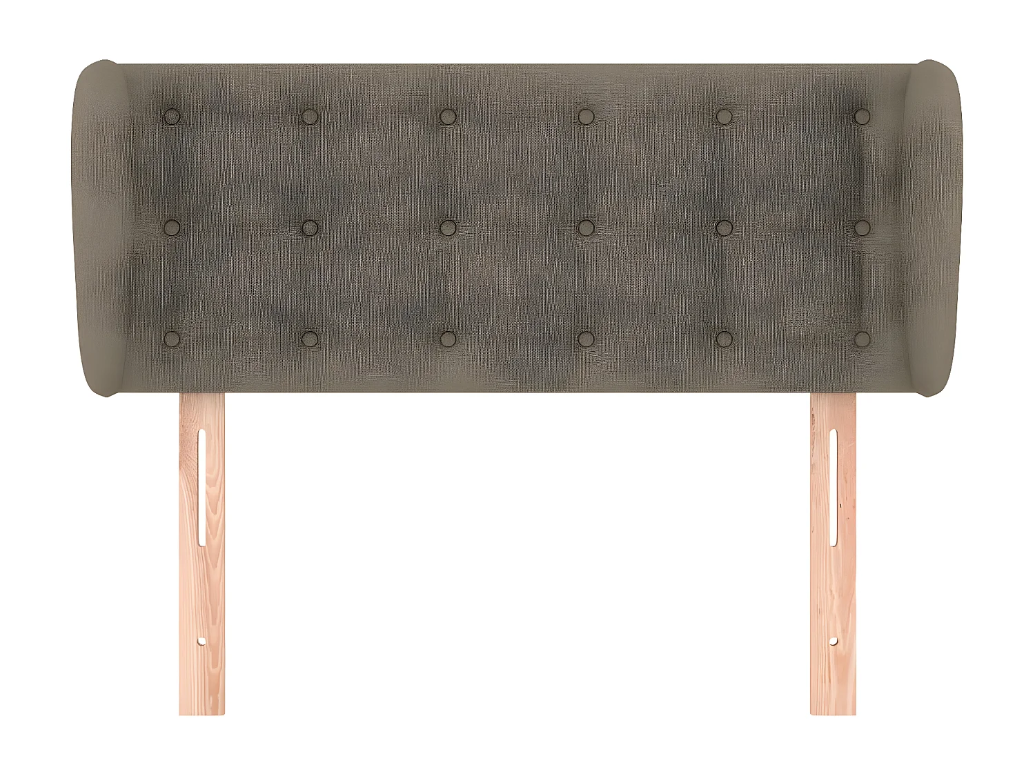 Tête de lit avec oreilles Taupe 93x23x78/88 cm Tissu